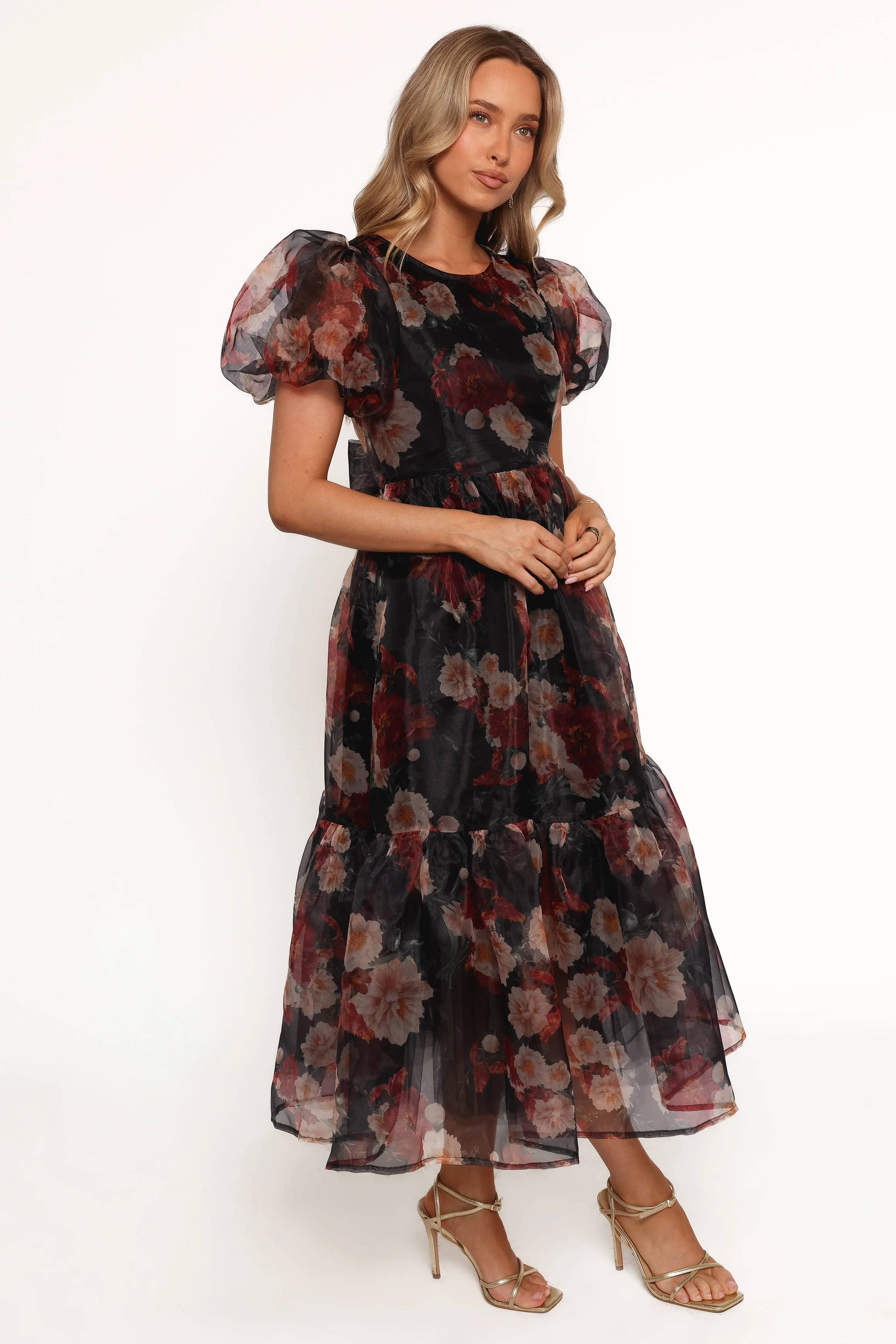 Elspeth Midi Dress - Black Floral - Image 4
