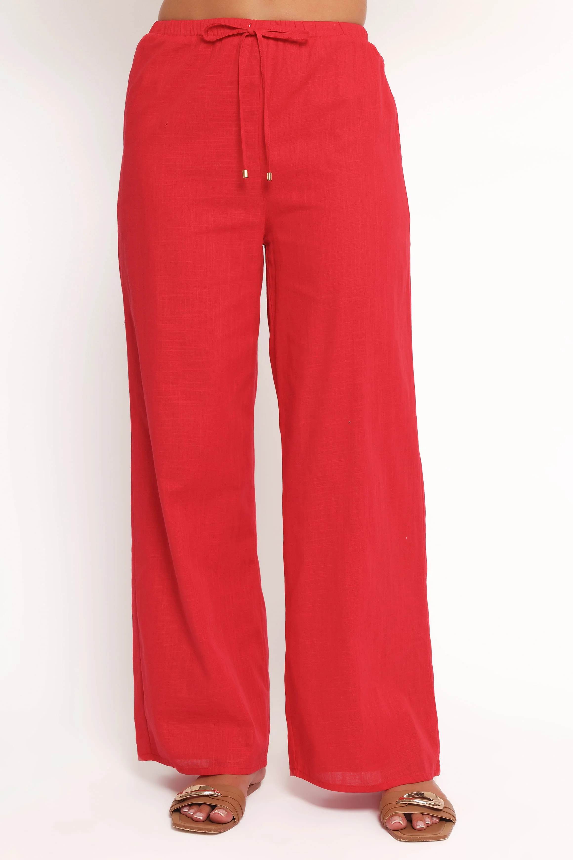 Ember Cotton Pants - Red - Image 3