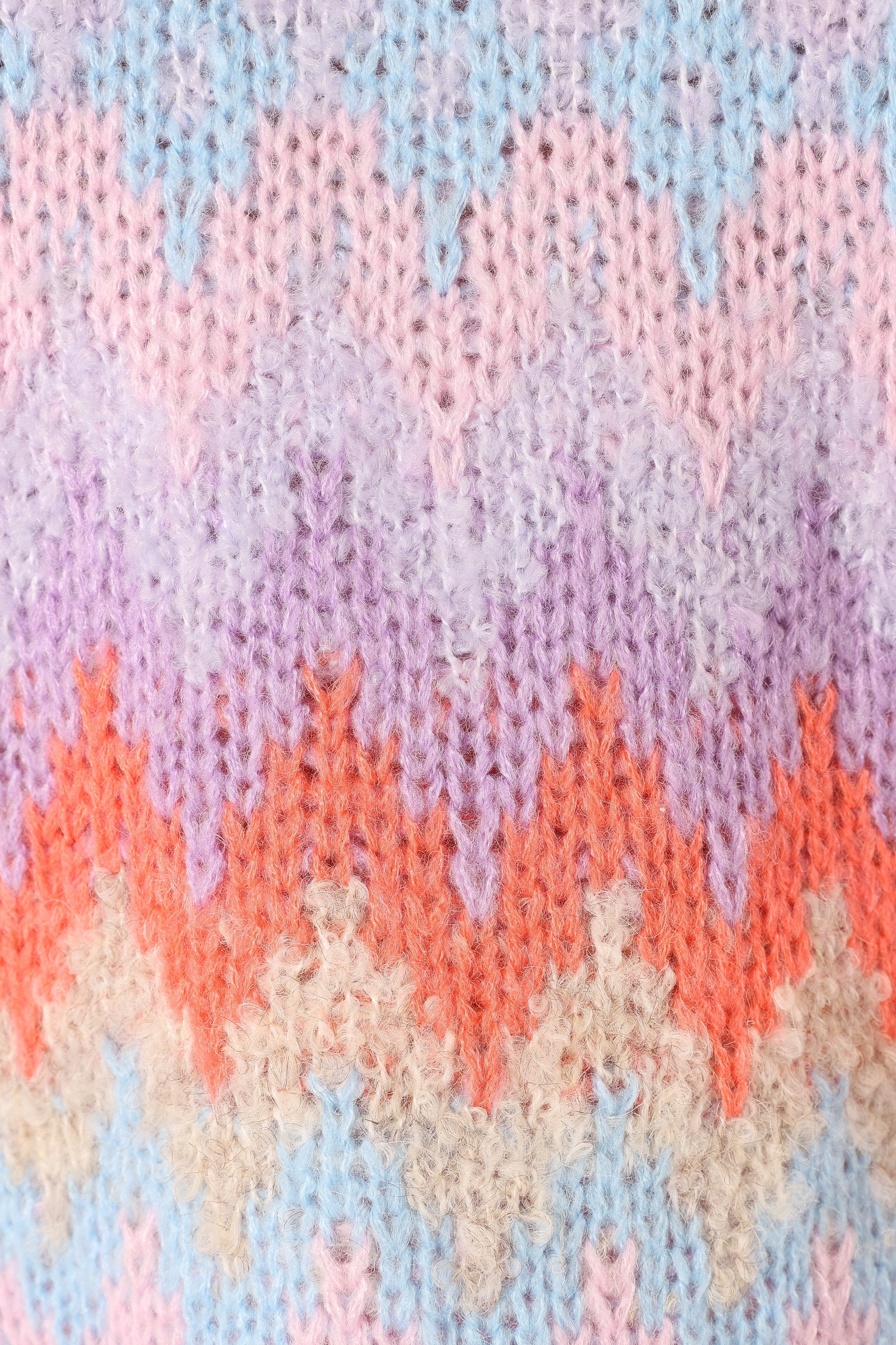 Emerson Fairisle Knit Sweater - Coral Blue - Image 7