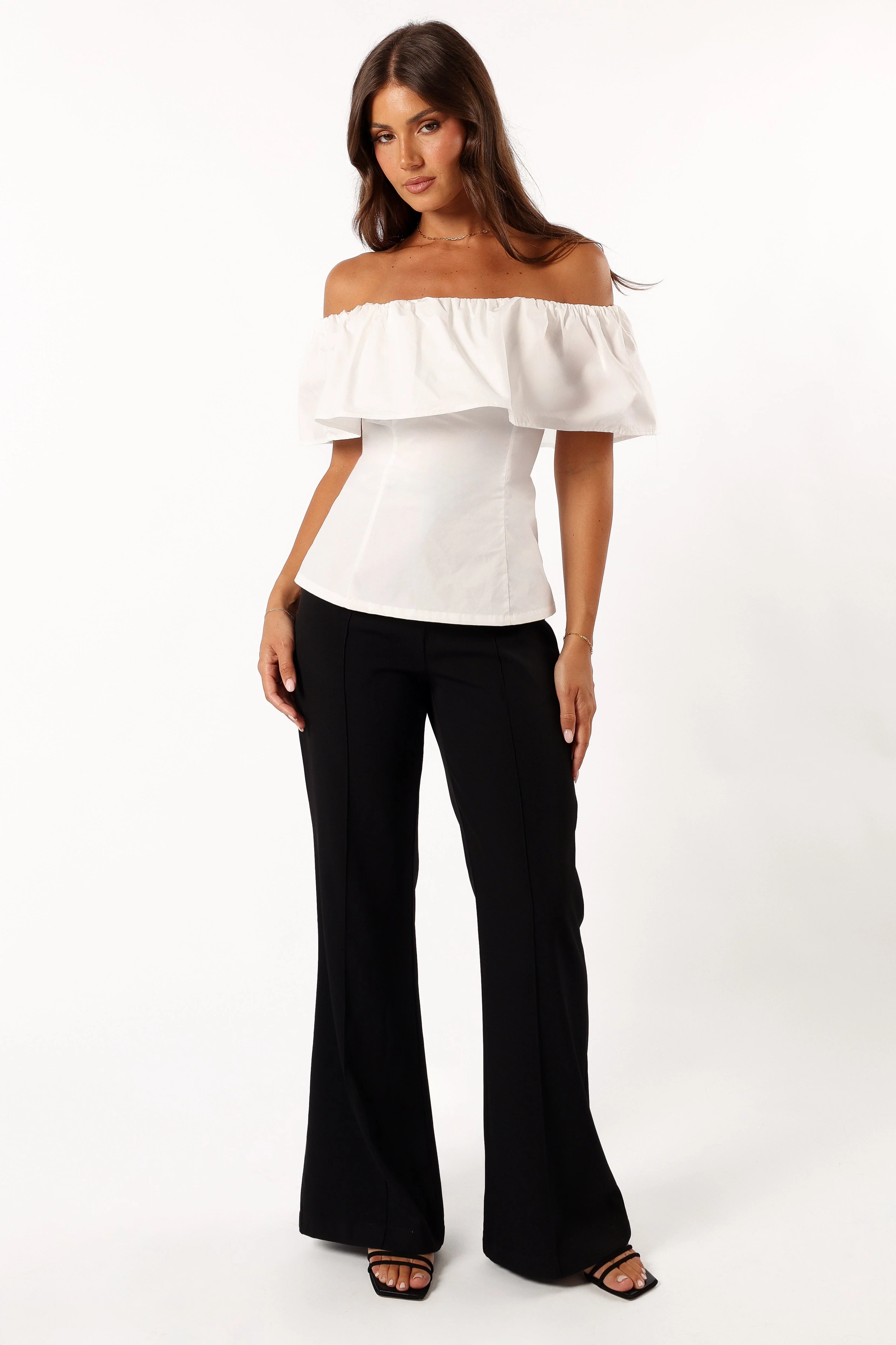 Emery Off The Shoulder Top - White - Image 6