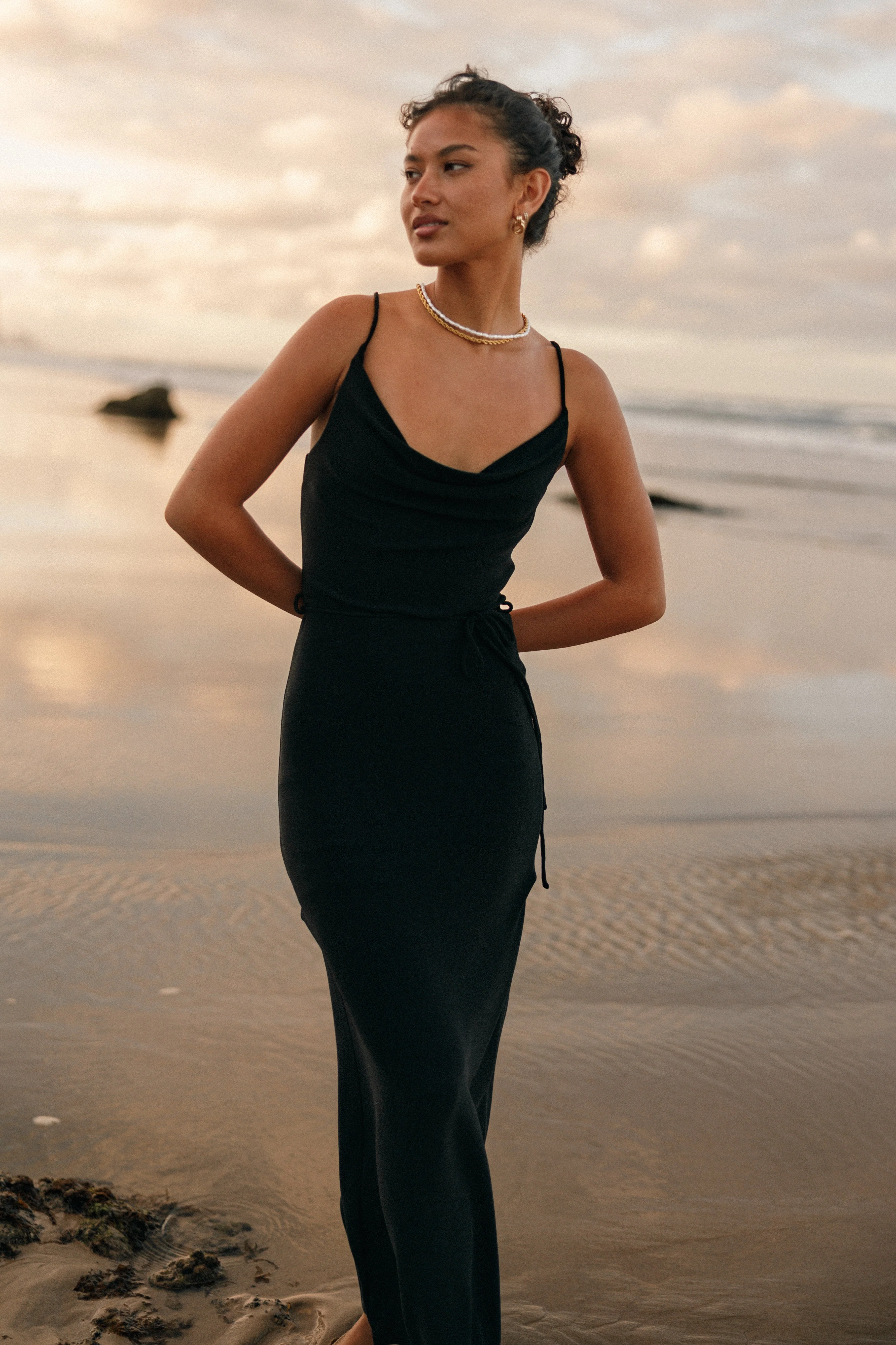 Emily Midi Dress - Black - Image 9