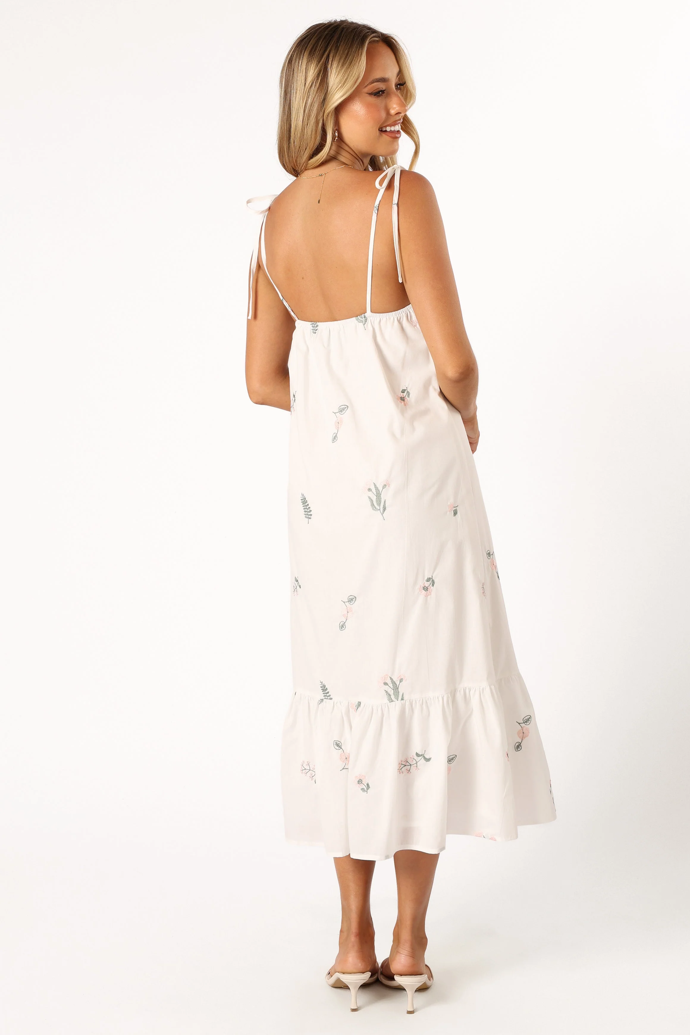 Emmett Ruffle Hem Midi Dress - Floral - Image 2