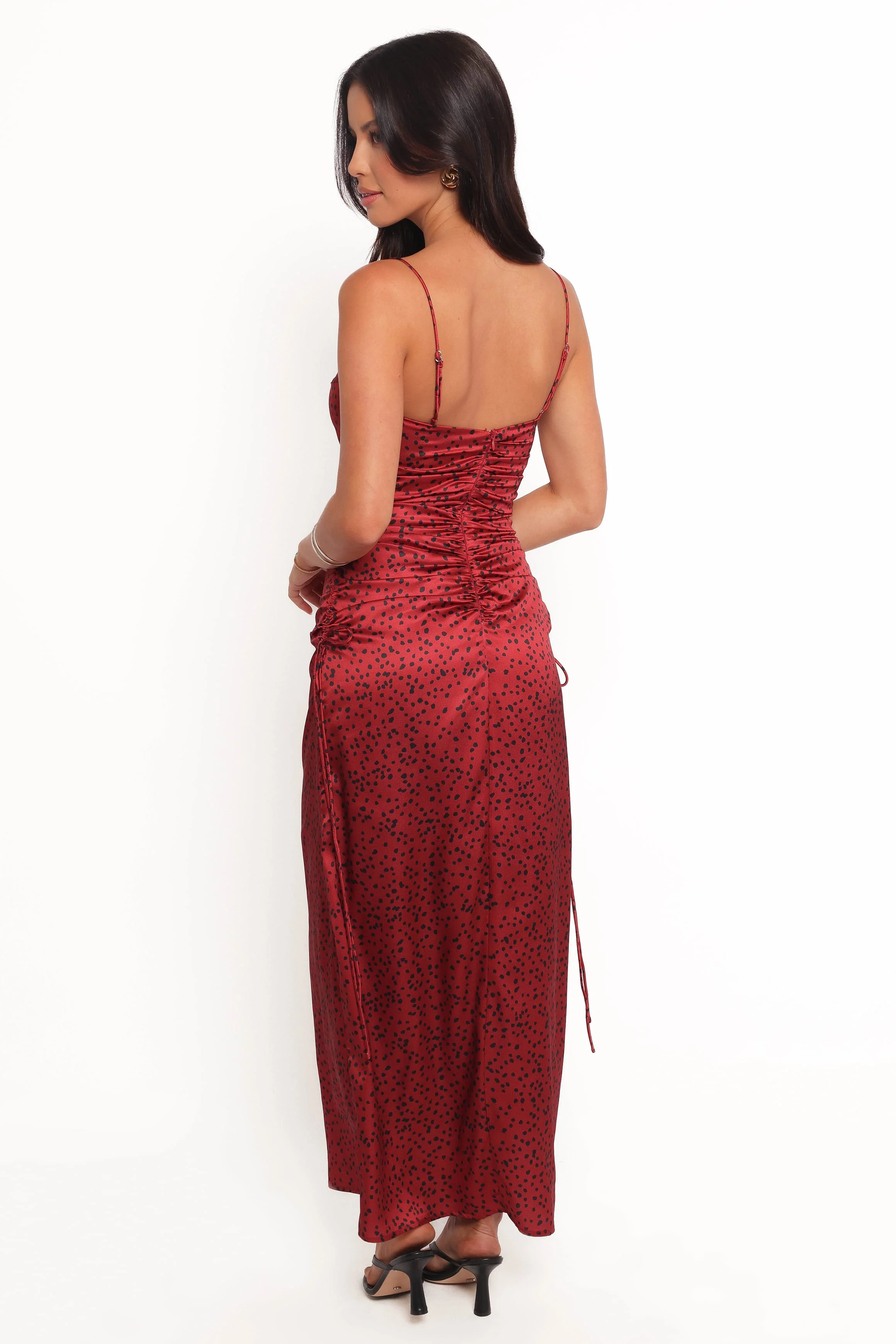 Enid Midi Dress - Red - Image 4