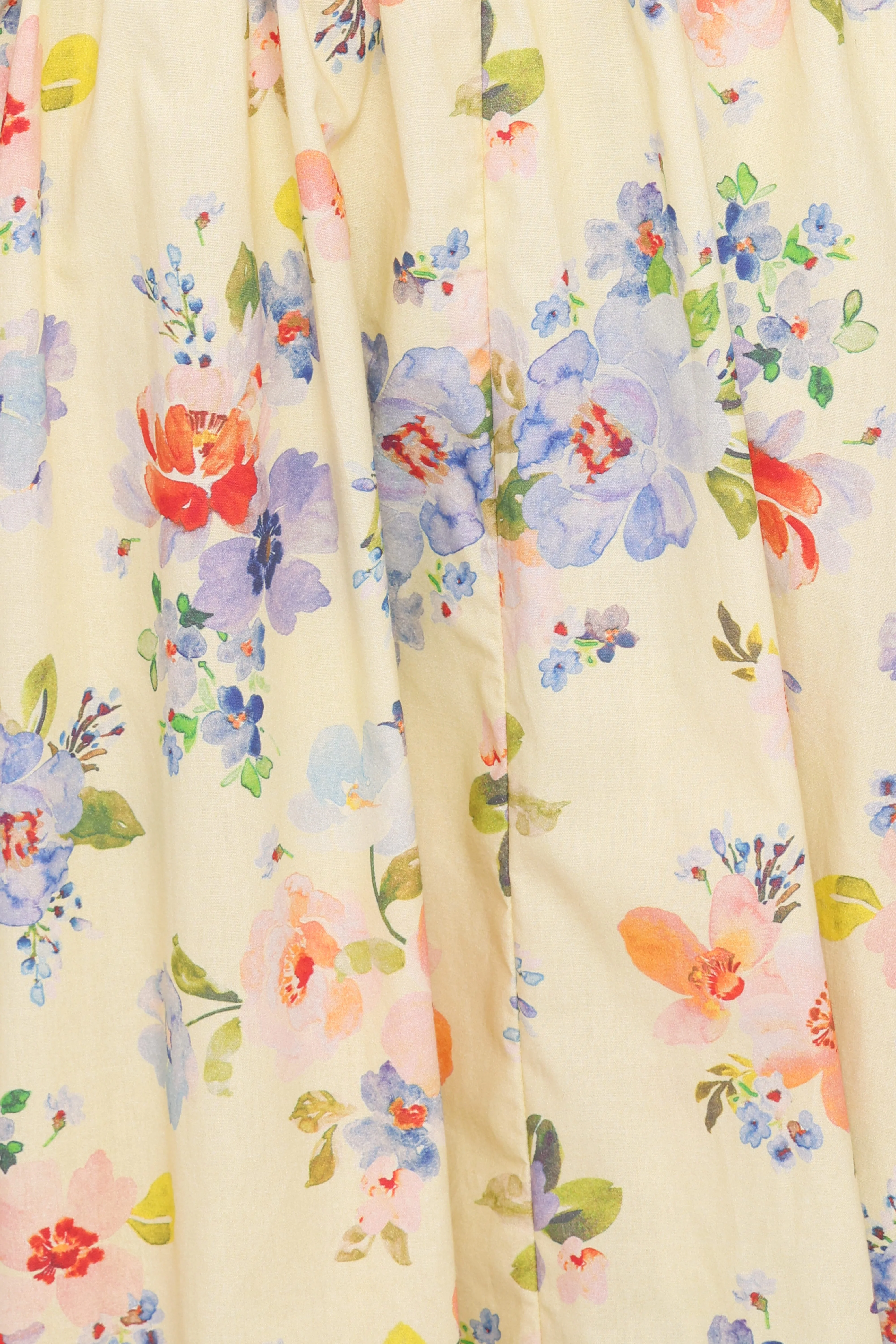 Enola Gather Midi Dress - Yellow Floral - Image 6