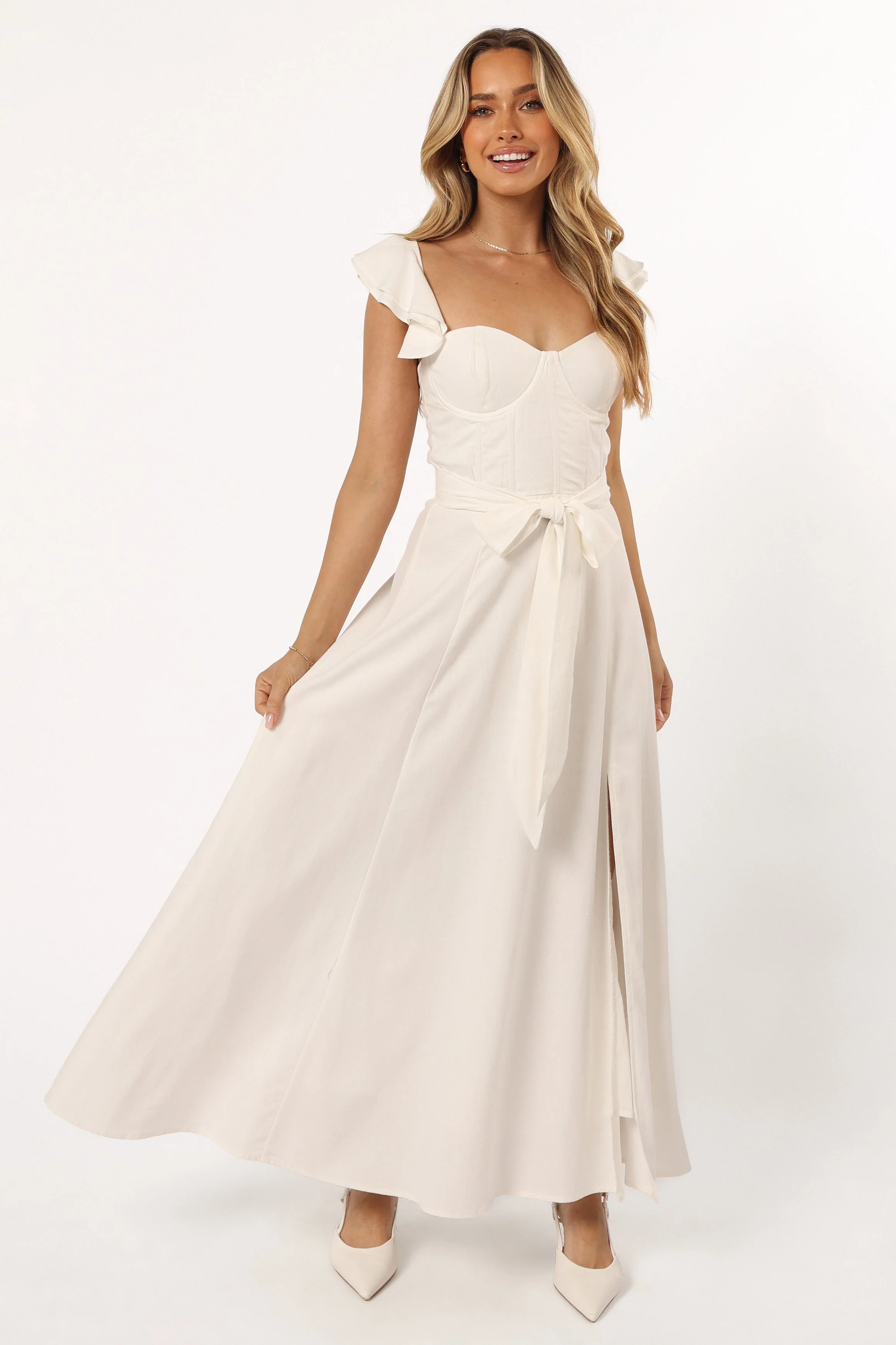 Enslee Midi Dress - Ivory - Image 3