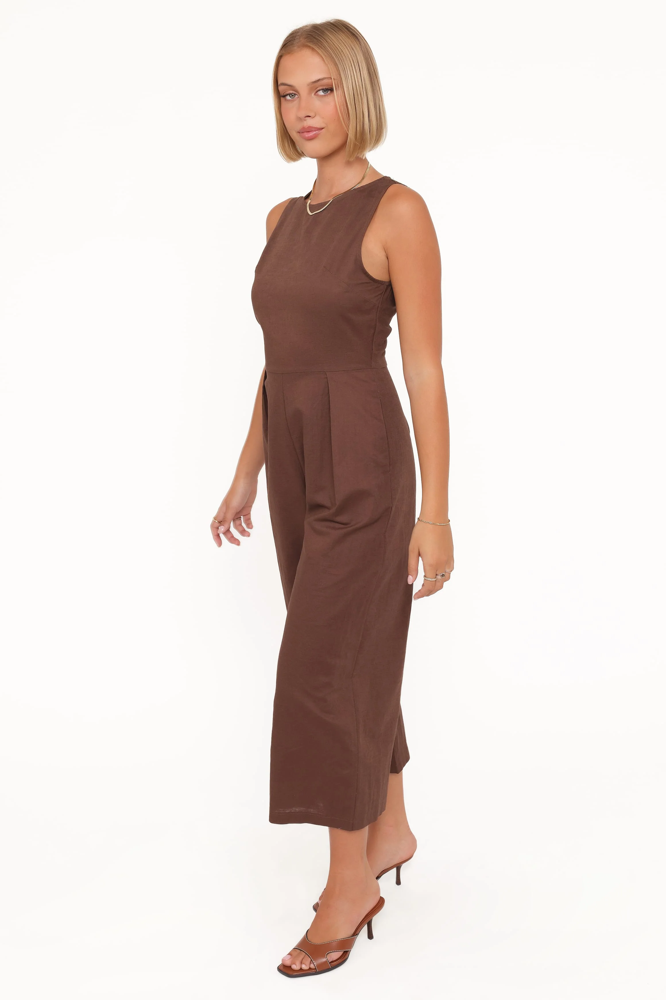Ester Jumpsuit - Chocolate - Image 3