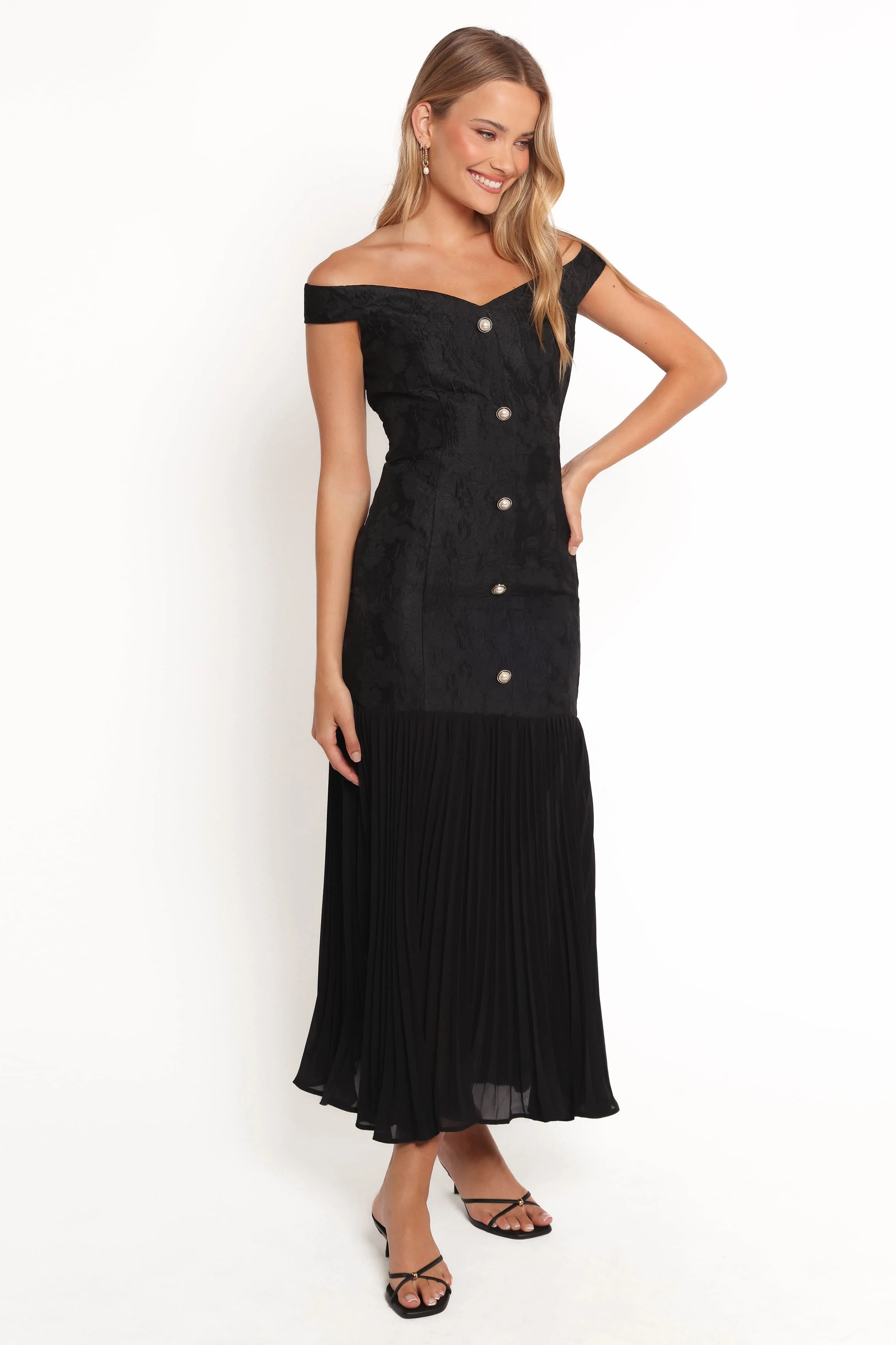 Evelina Maxi Dress - Black - Image 4