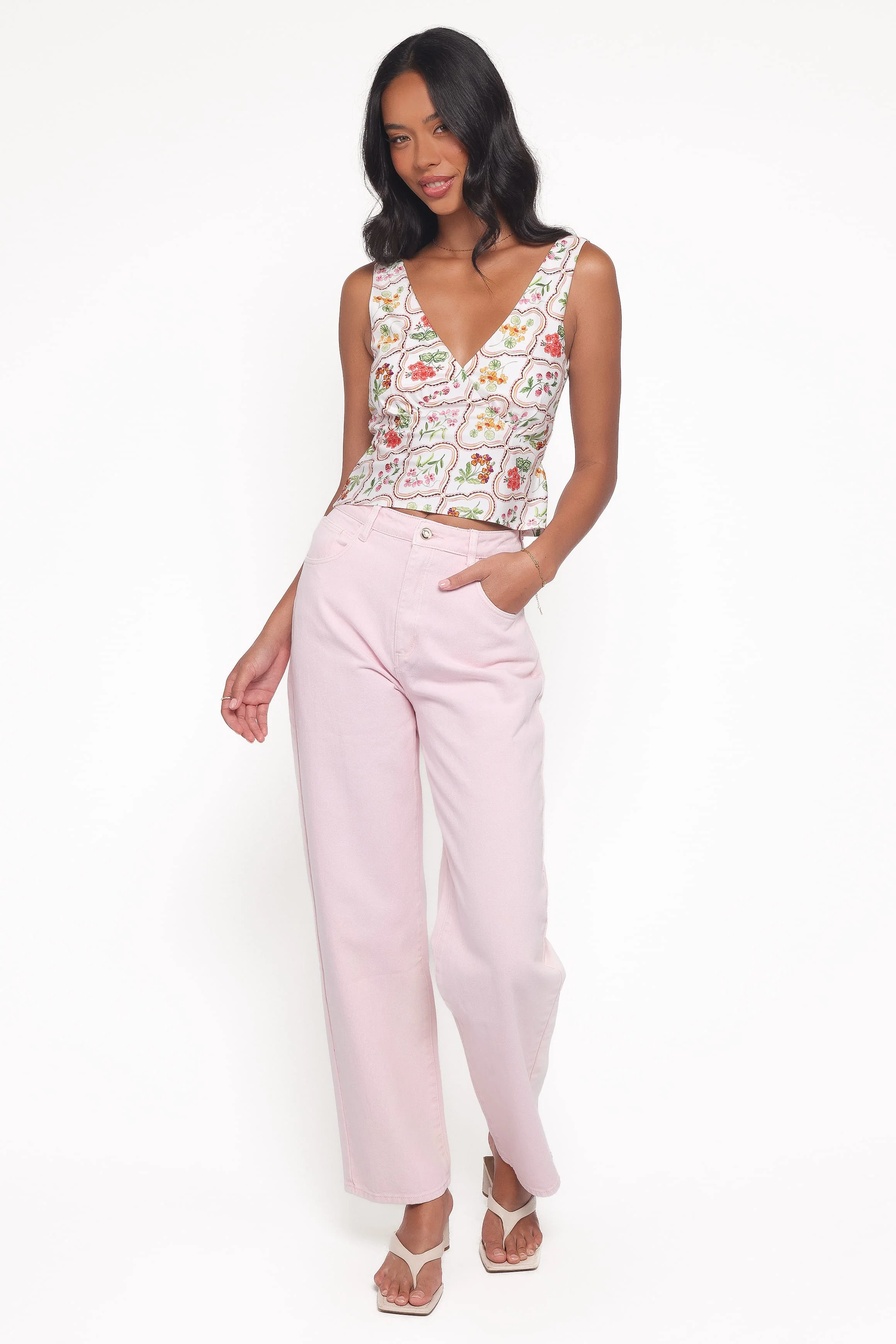 Evelyn Top - Ivory Wildflower - Image 5