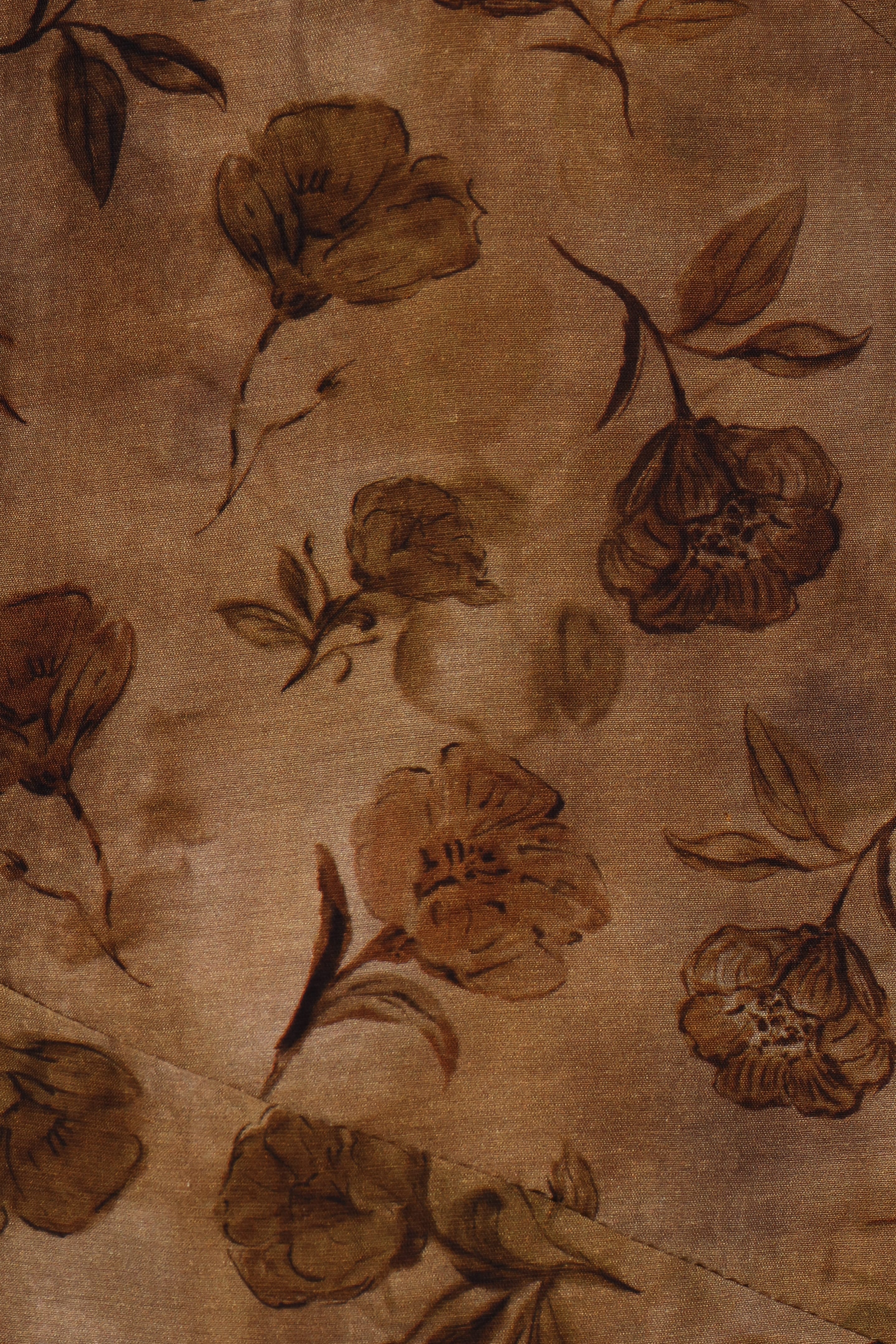Fia Midi Dress - Tan Floral - Image 7