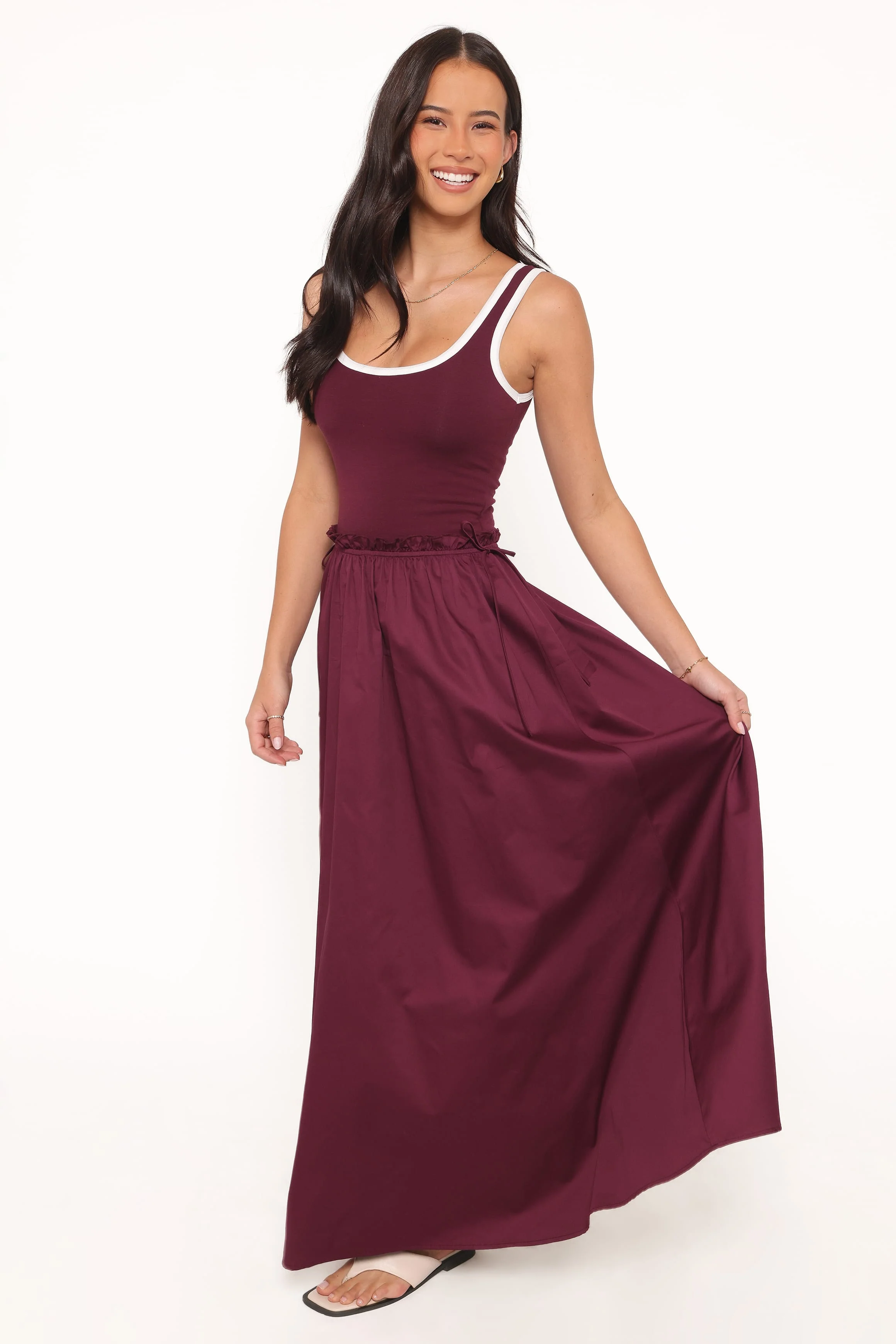 Finesse Maxi Dress - Burgundy - Image 4