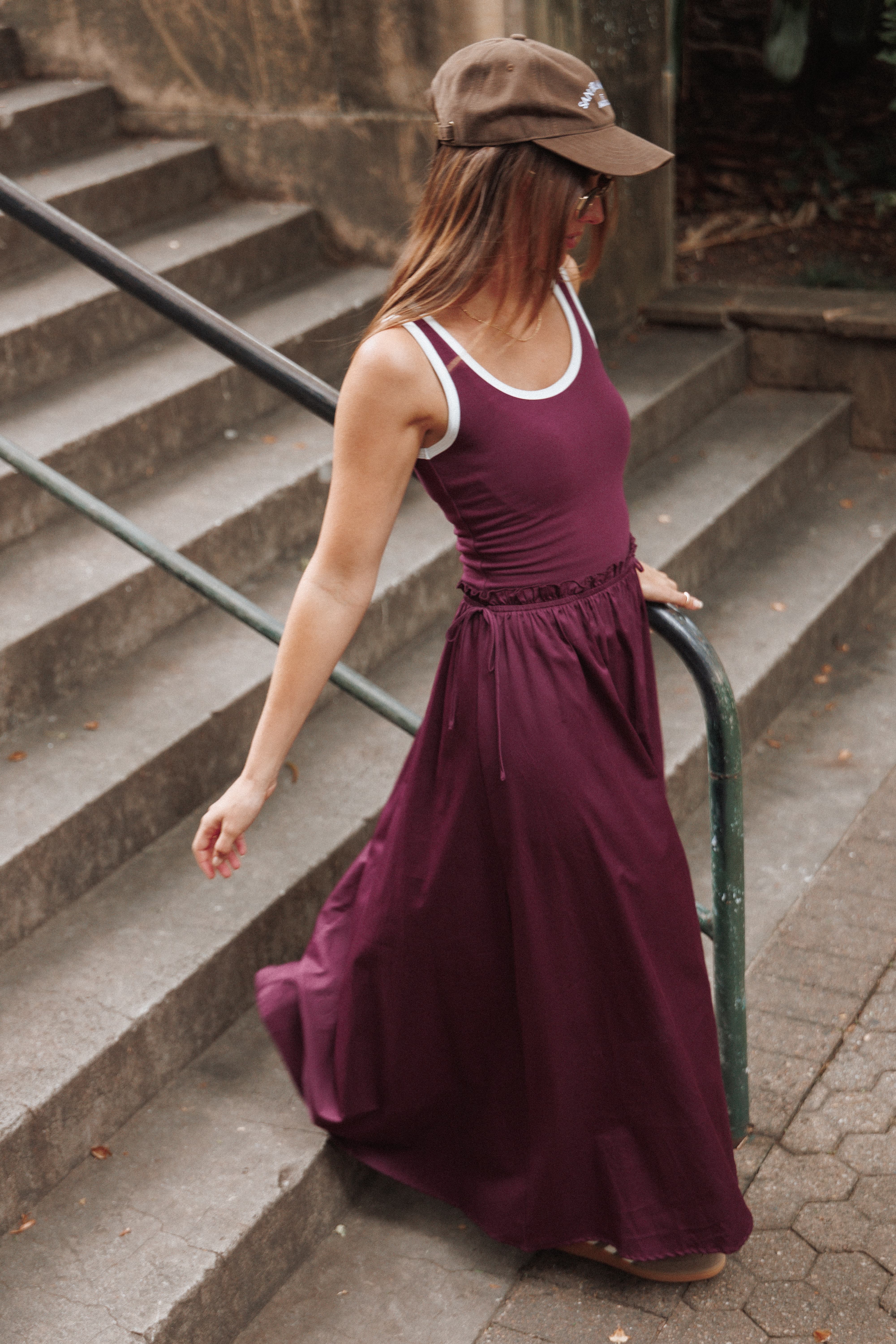 Finesse Maxi Dress - Burgundy - Image 8