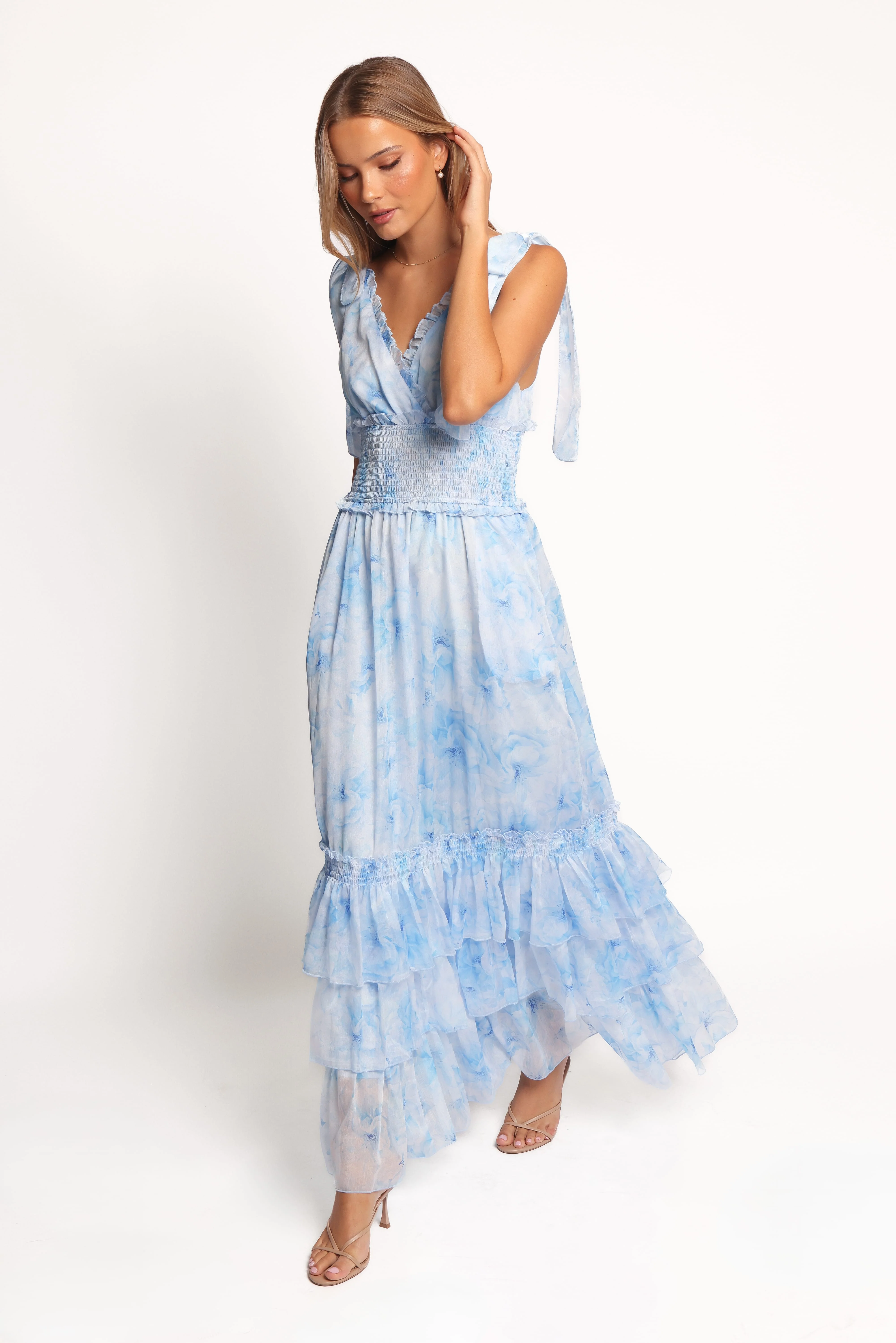 Fionna Maxi Dress - Blue Floral - Image 2