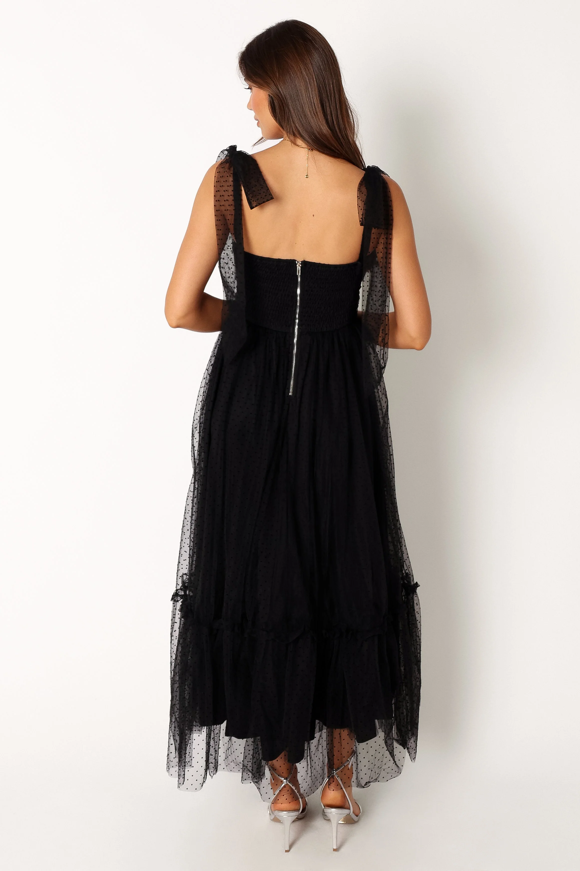 Floret Midi Dress - Black - Image 5