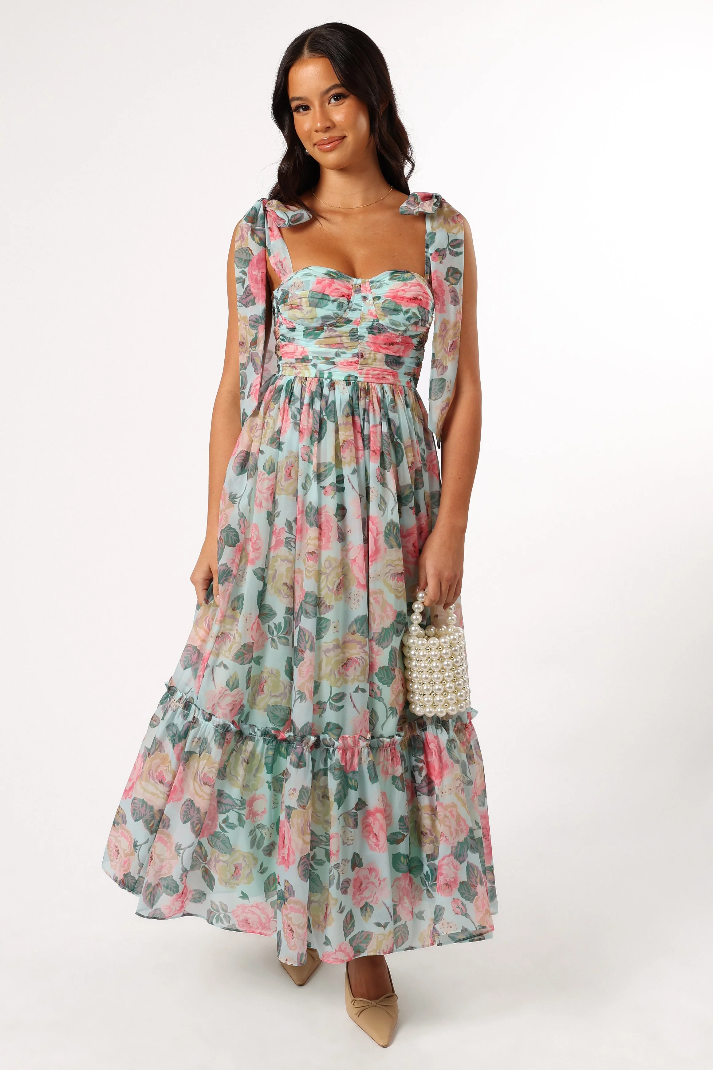 Floret Midi Dress - Blue Multi - Image 6