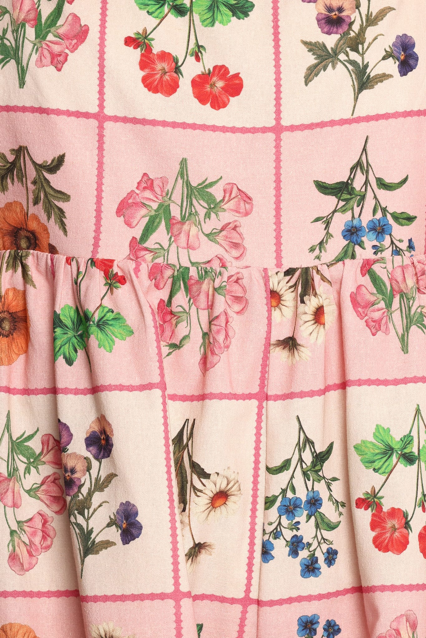 Floretta Puff Sleeve Playsuit - Flora Tile - Image 8
