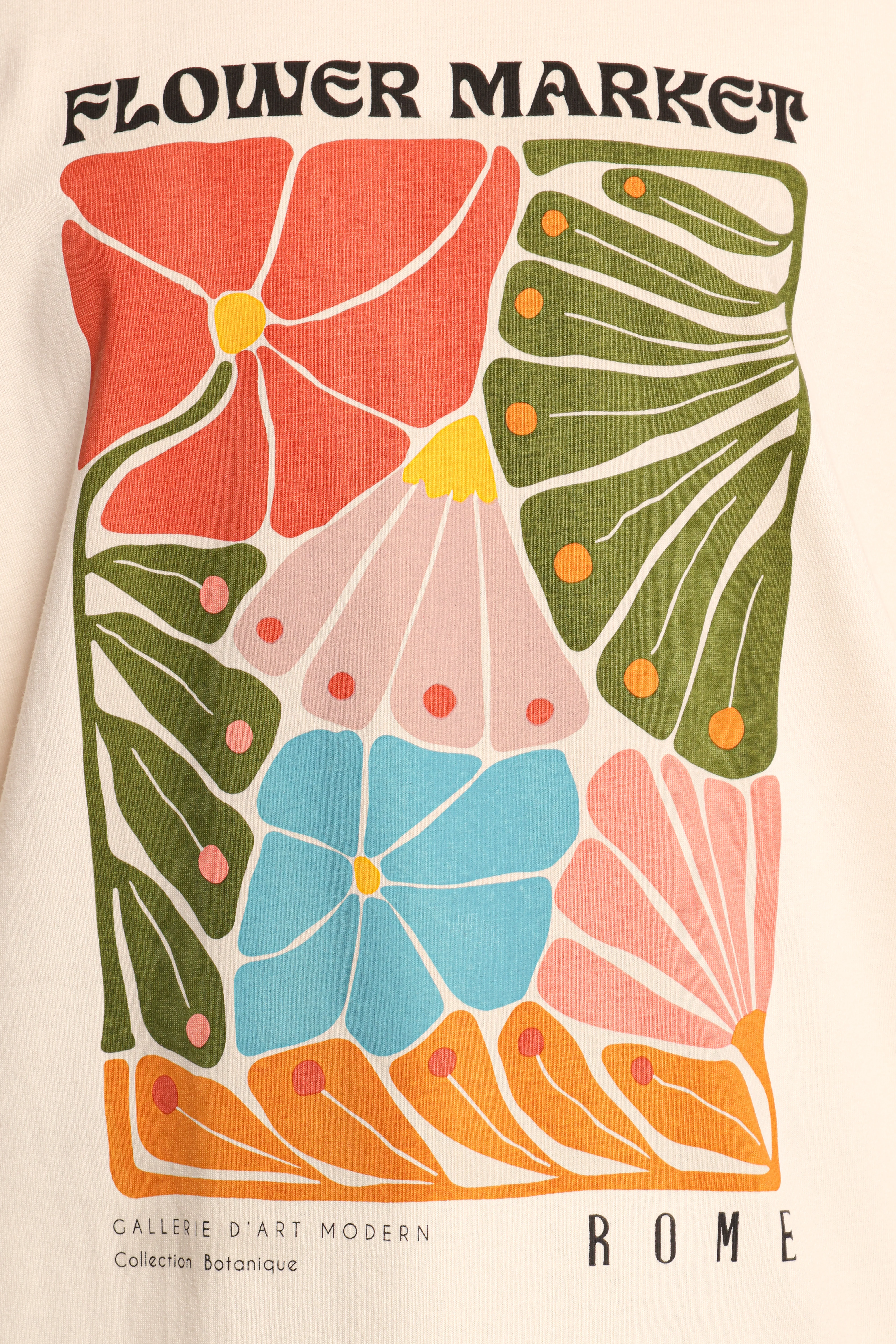 Flower Market Long Sleeve Tee - Cream - Image 7
