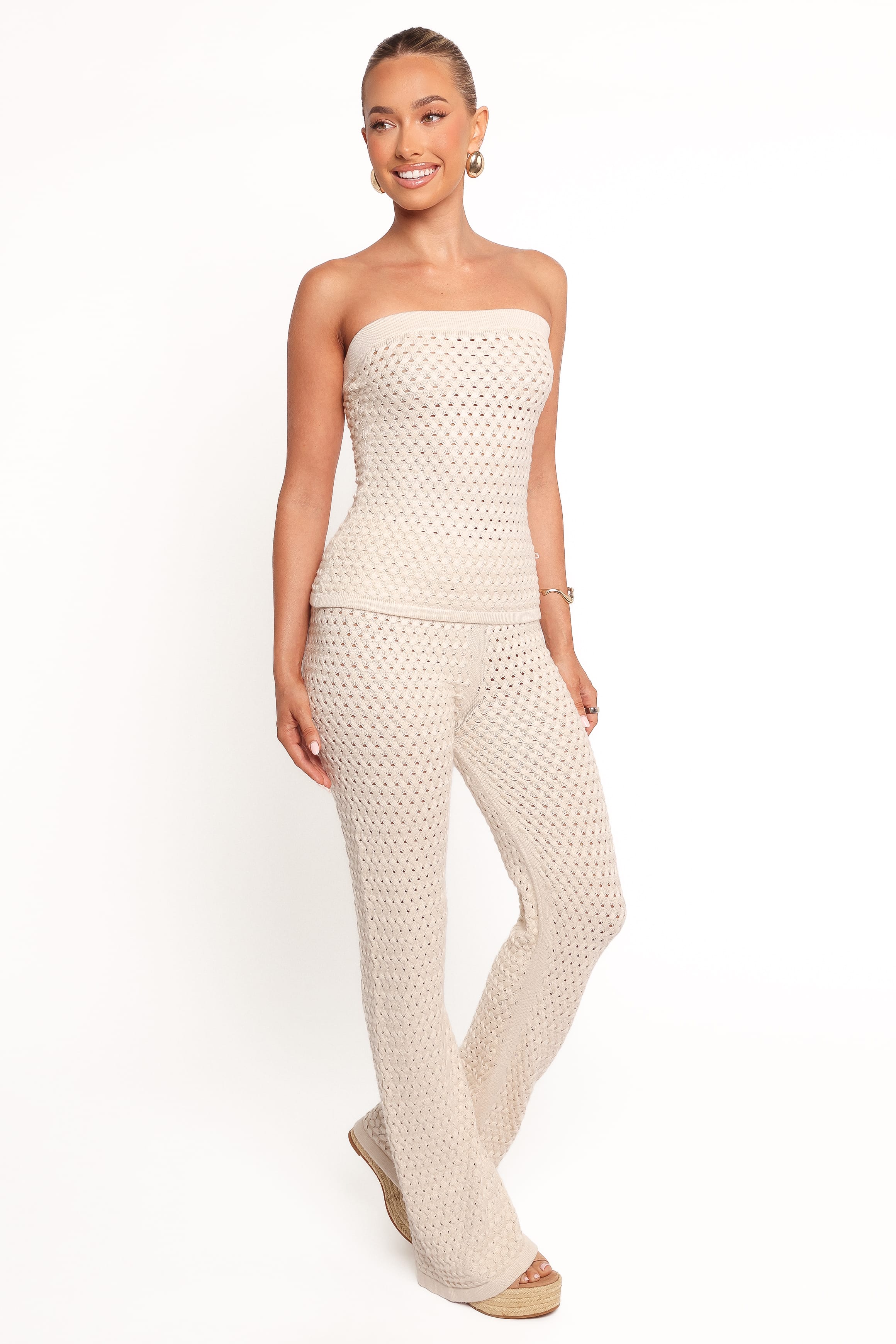 Fonte Knit Pants - Cream - Image 6