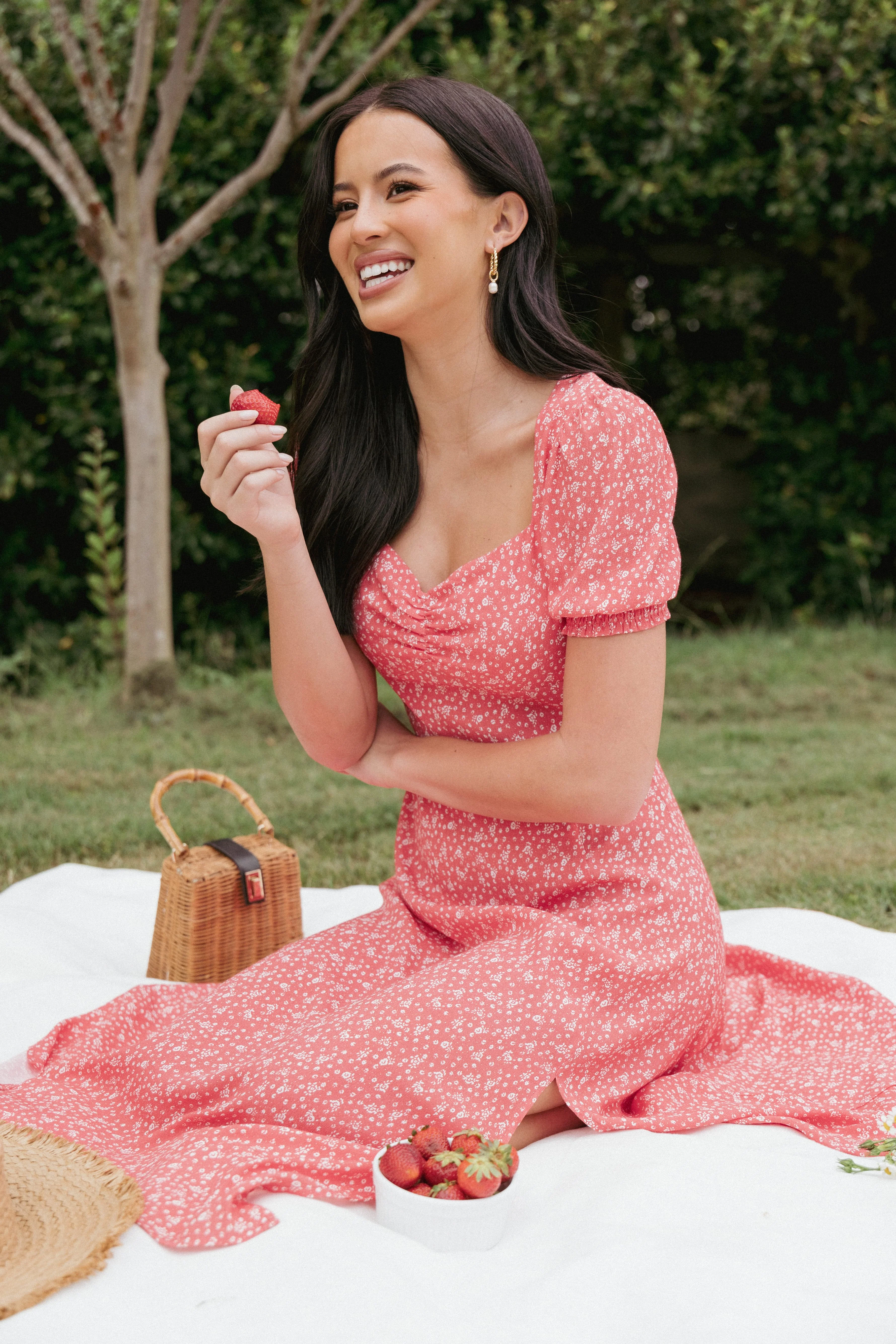 Franklin Dress - Red Floral - Image 8