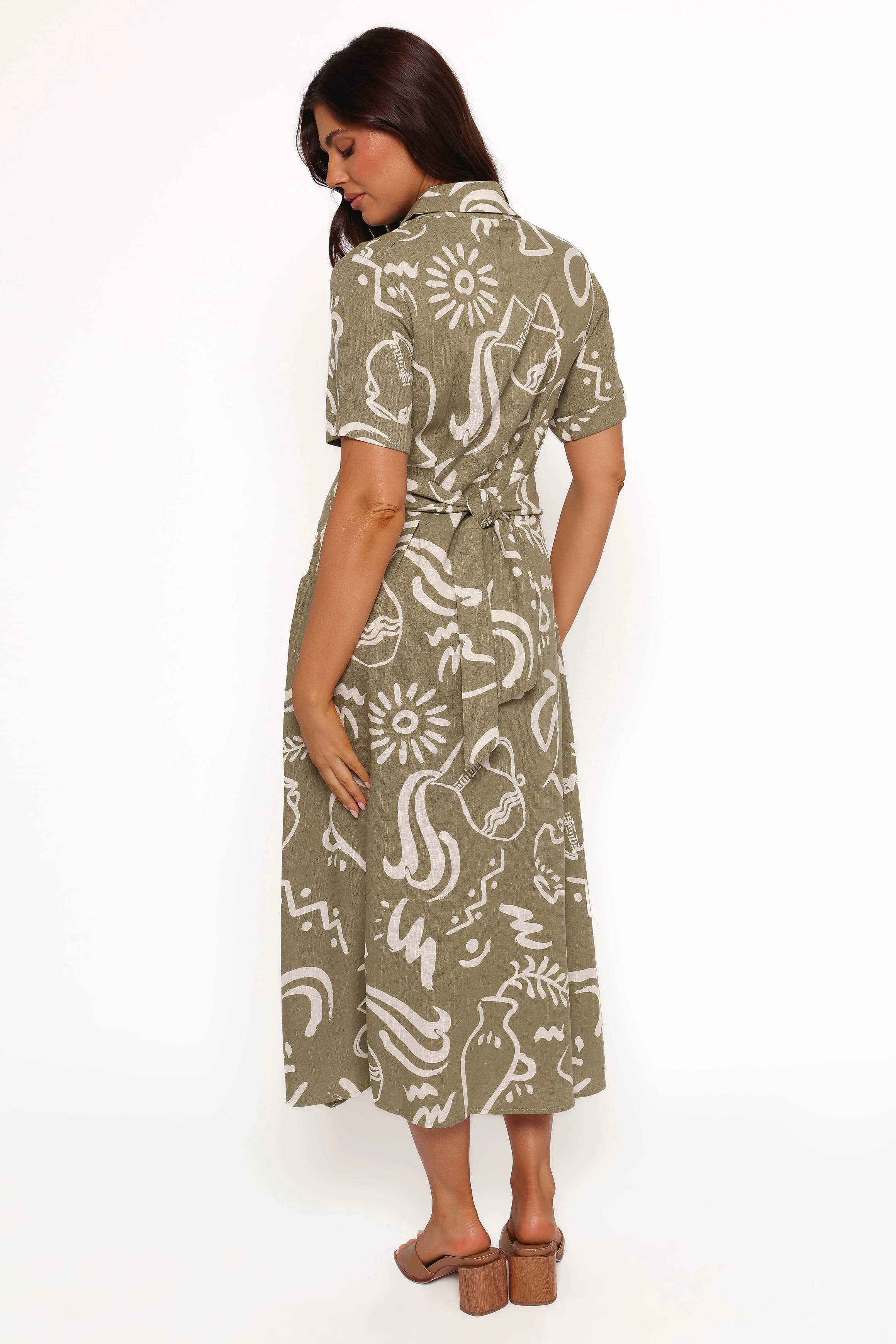 Gail Midi Dress - Sage - Image 4