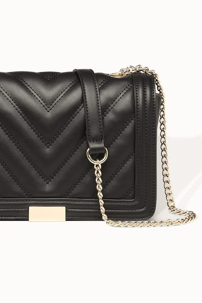 Genevieve Shoulder Bag - Black - Image 7