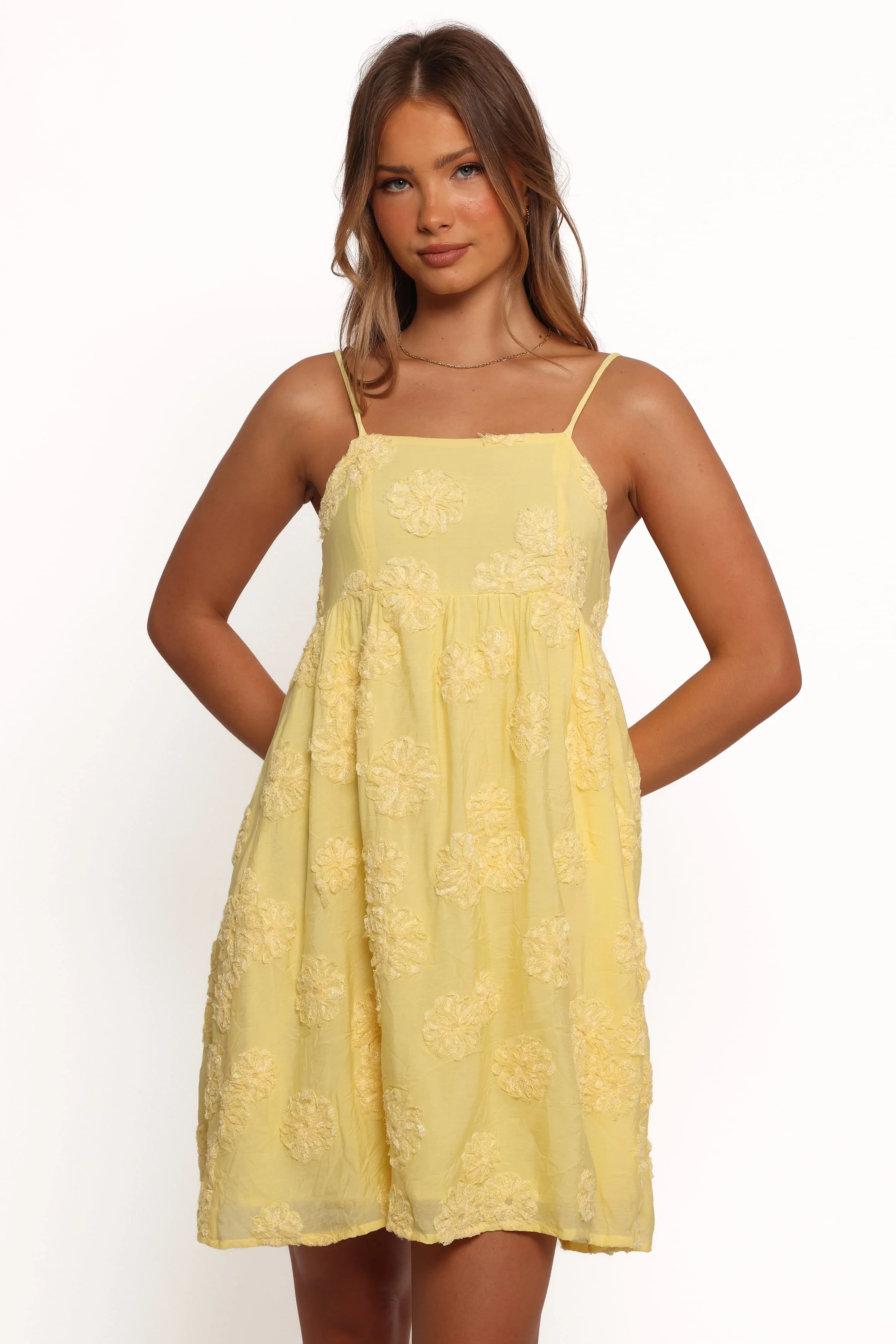 Giana Mini Dress - Yellow - Image 3