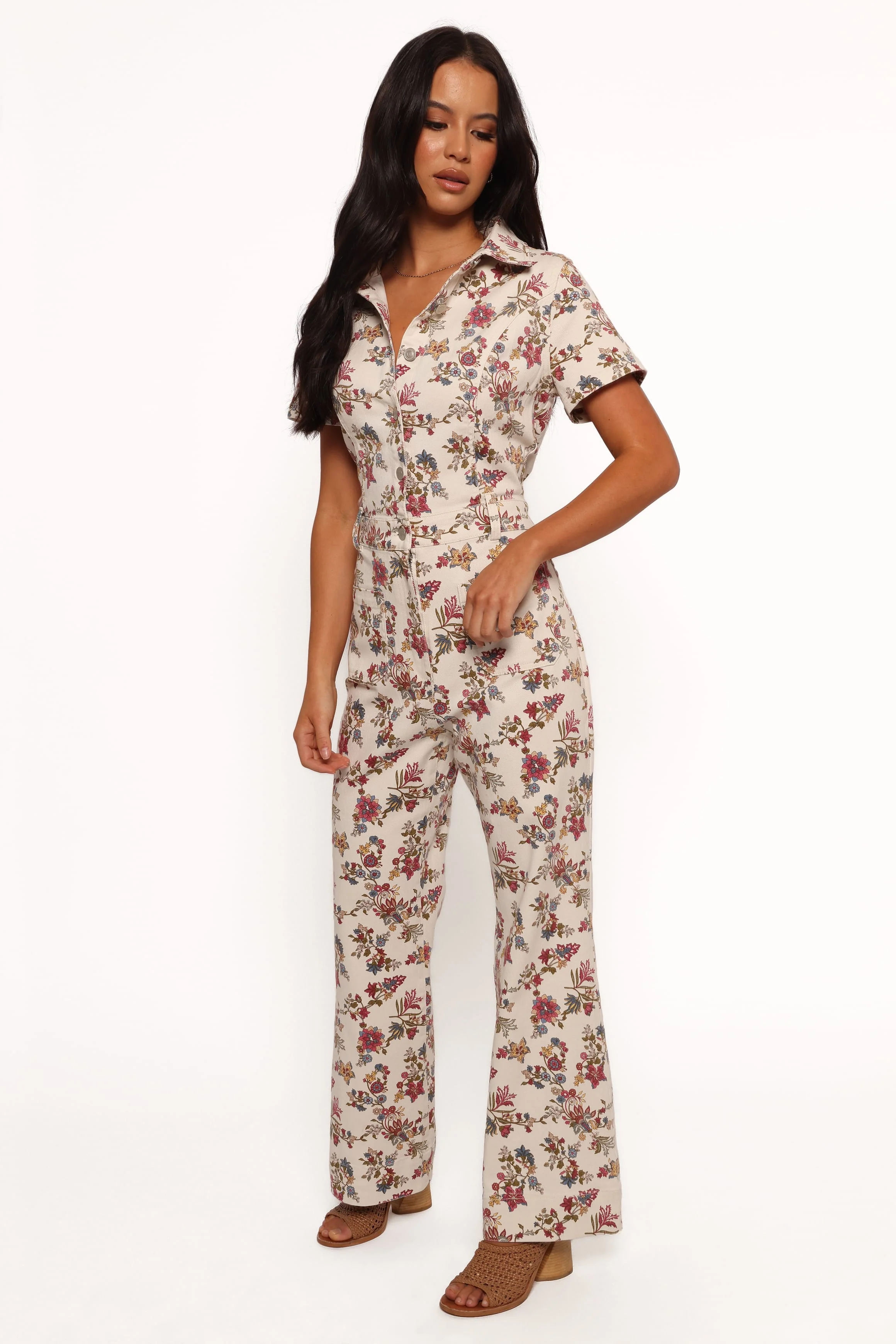 Gisel Jumpsuit - Ivory Multi