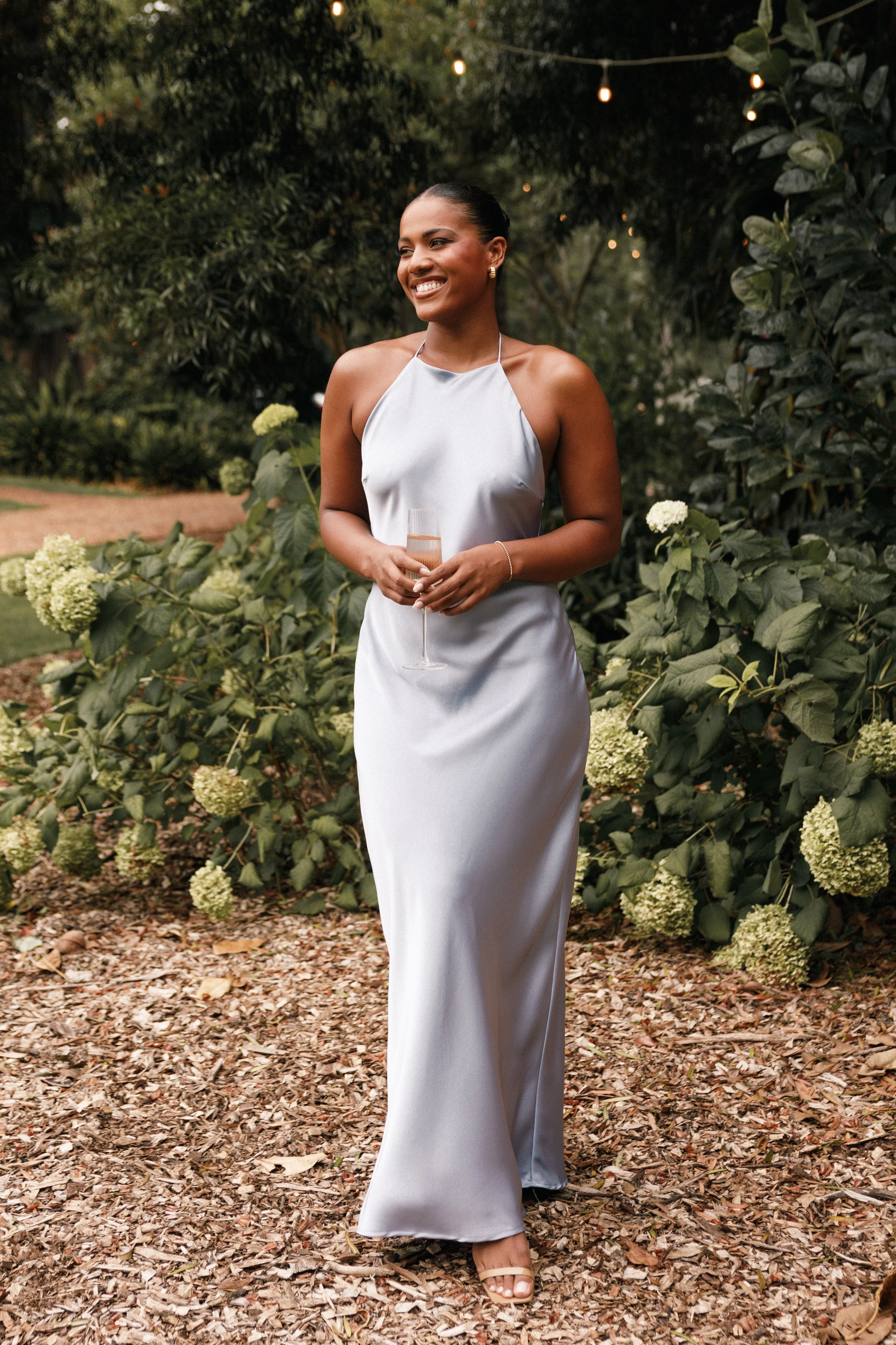 Hadley Halterneck Maxi Dress - Blue - Image 9