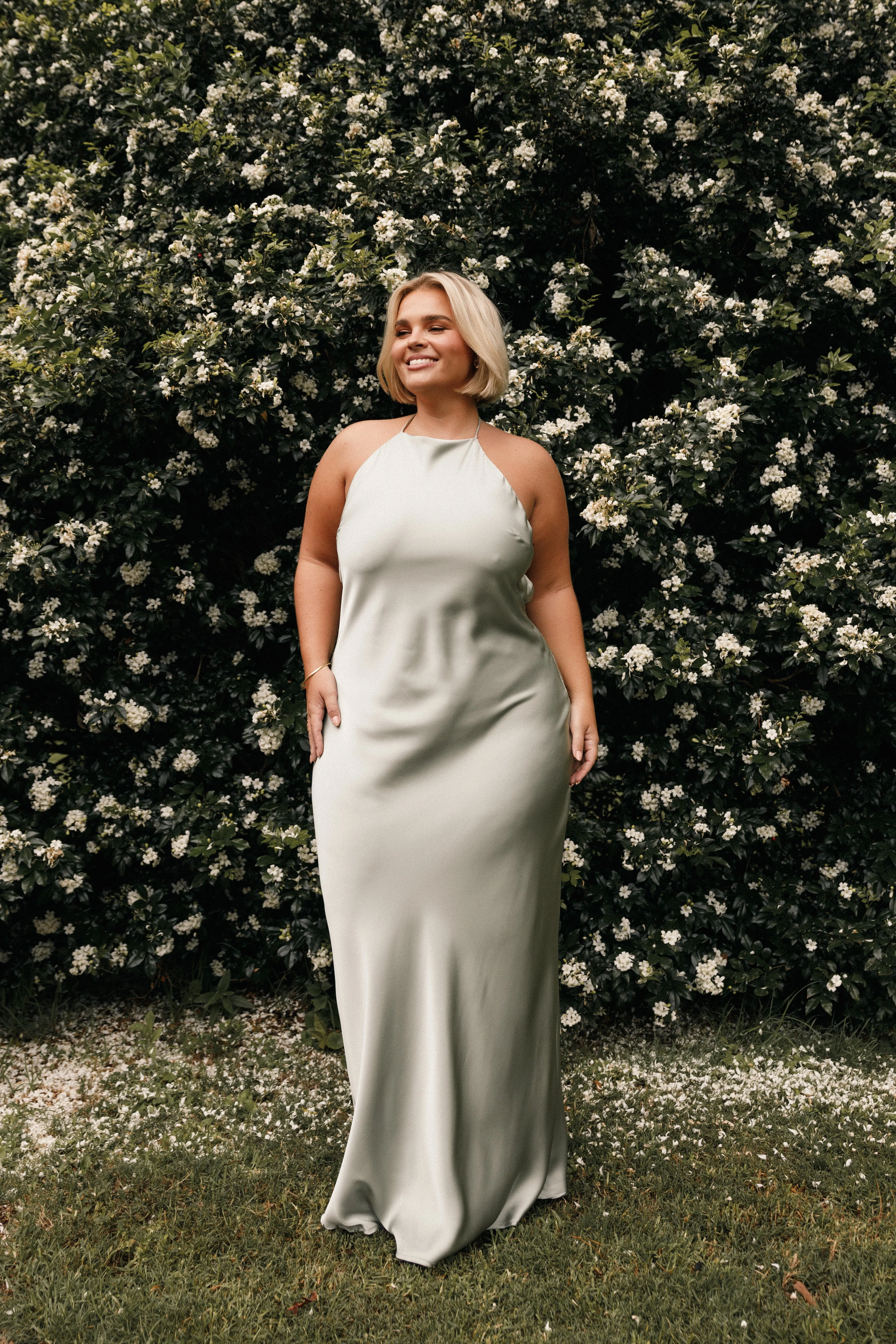 Hadley Halterneck Maxi Dress - Sage - Image 4