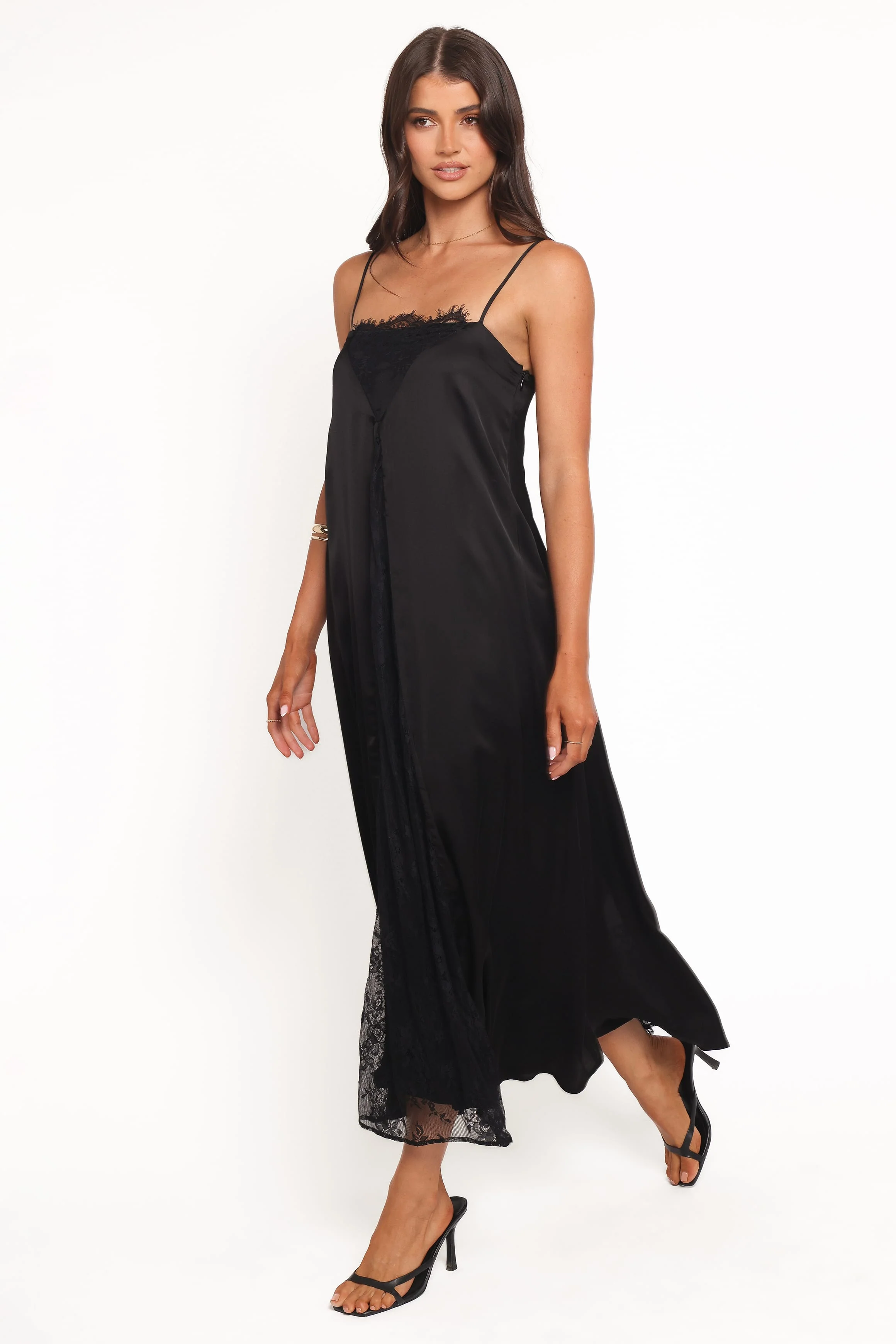 Halsey Midi Dress - Black - Image 3