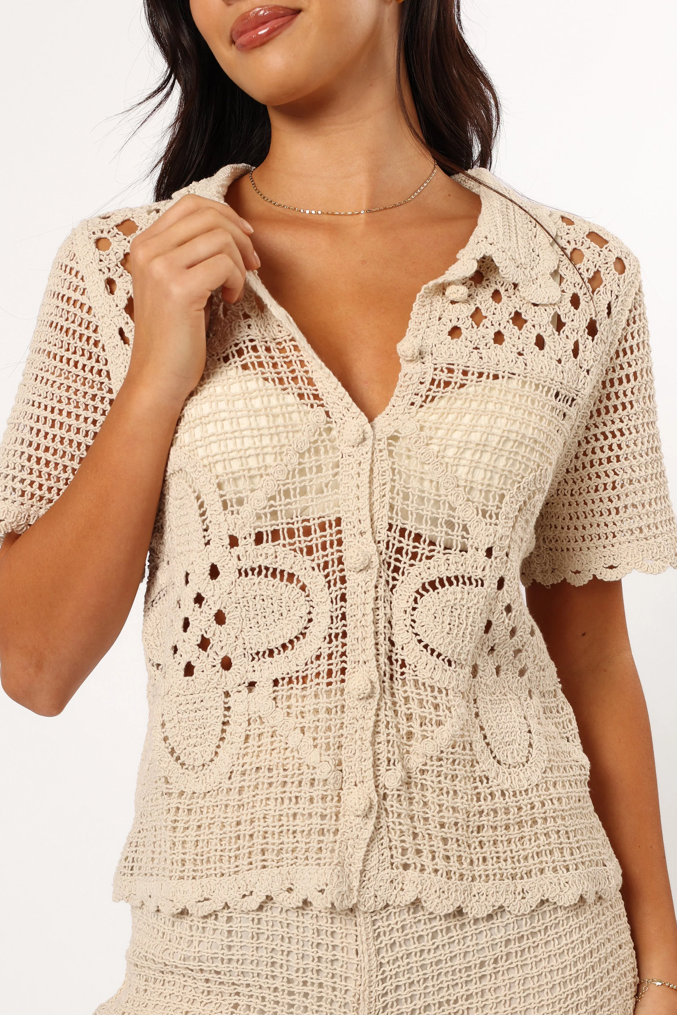 Harlowe Knit Top - Natural - Image 8