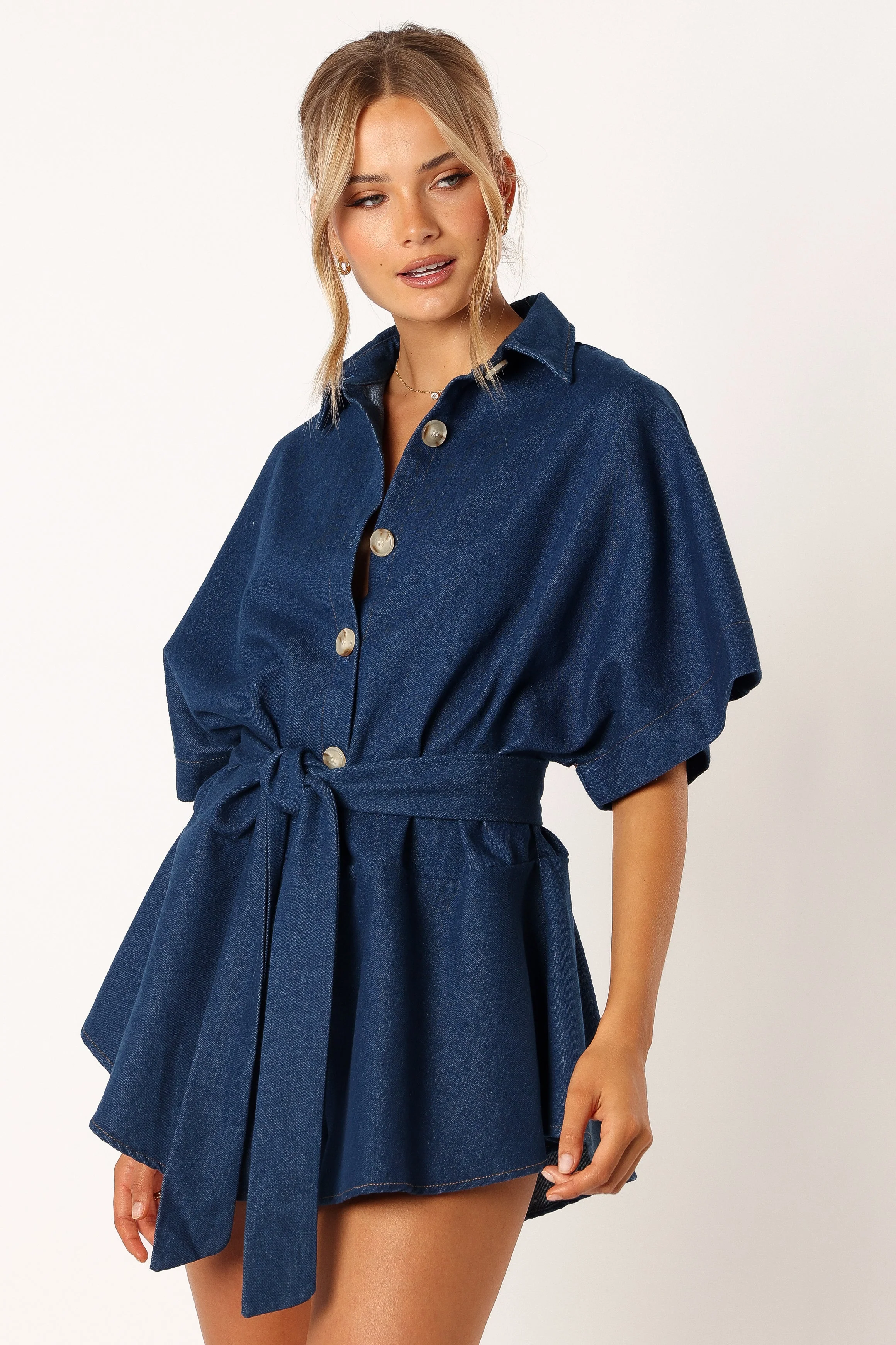 Harriette Playsuit - Dark Denim - Image 4