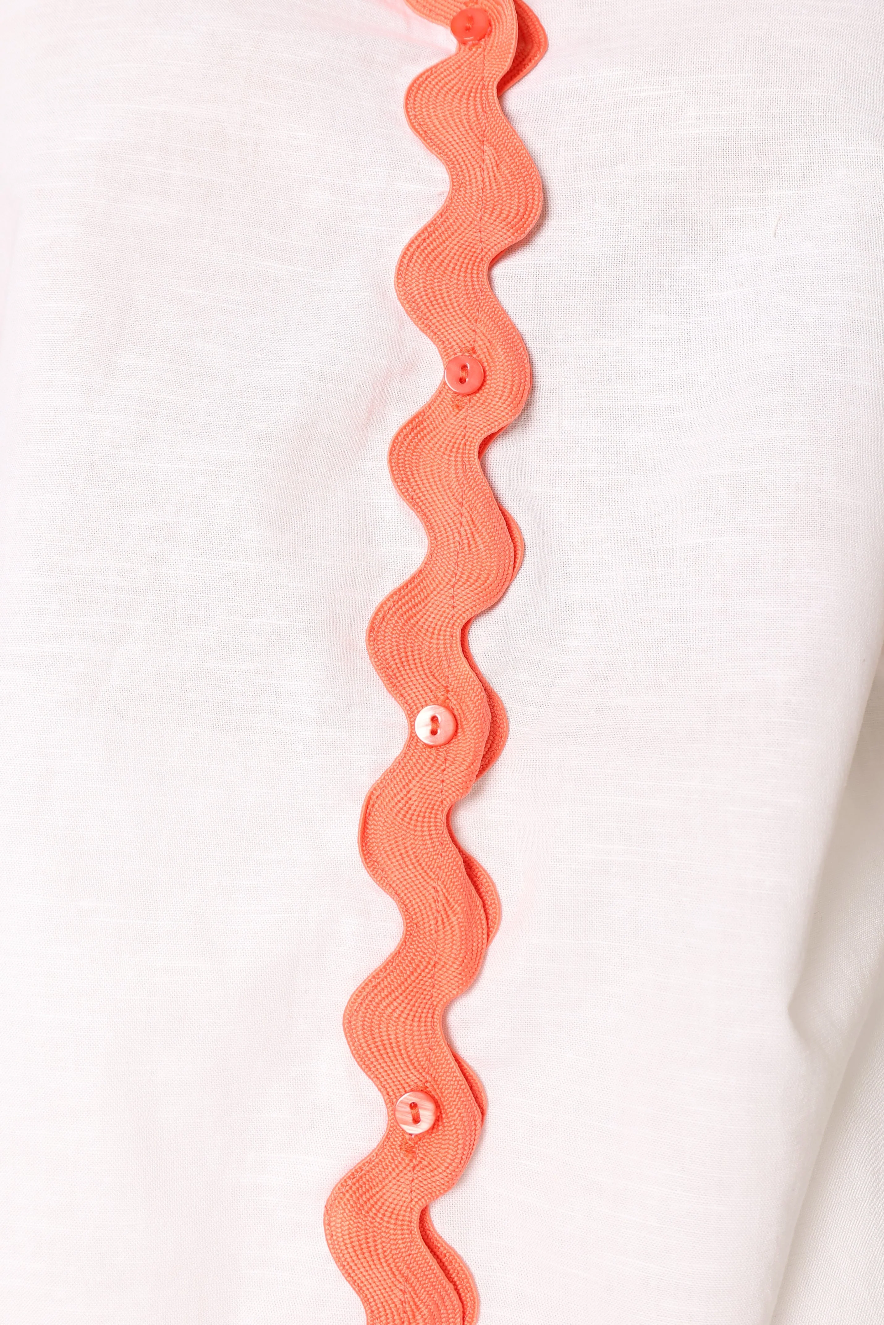 Harry Shirt - White/Melon - Image 8