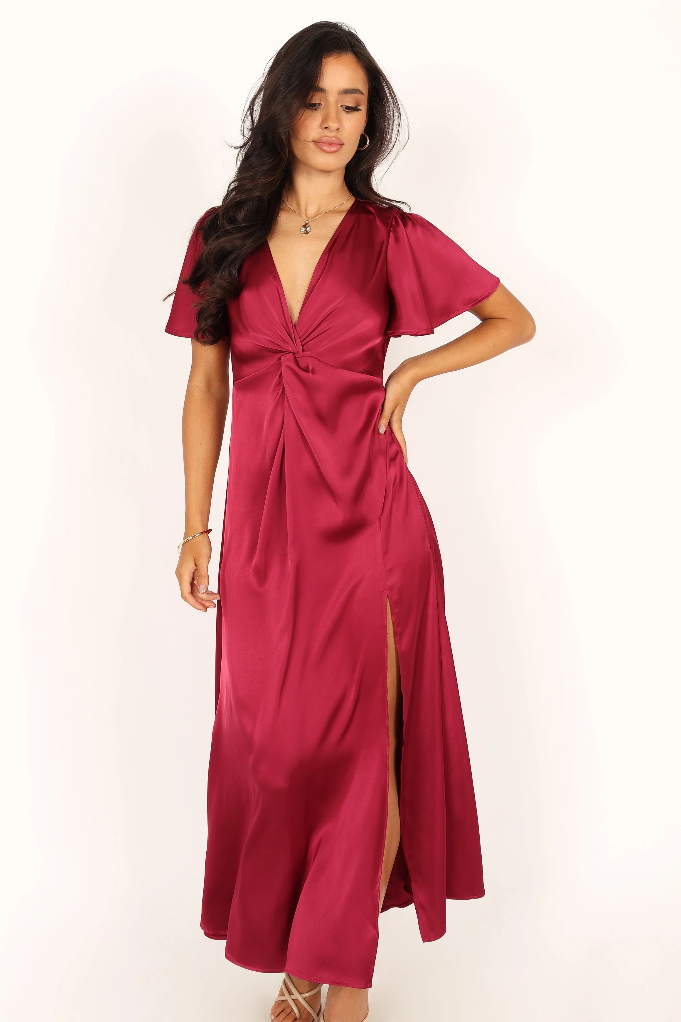 Hathaway Midi Dress - Berry - Image 12