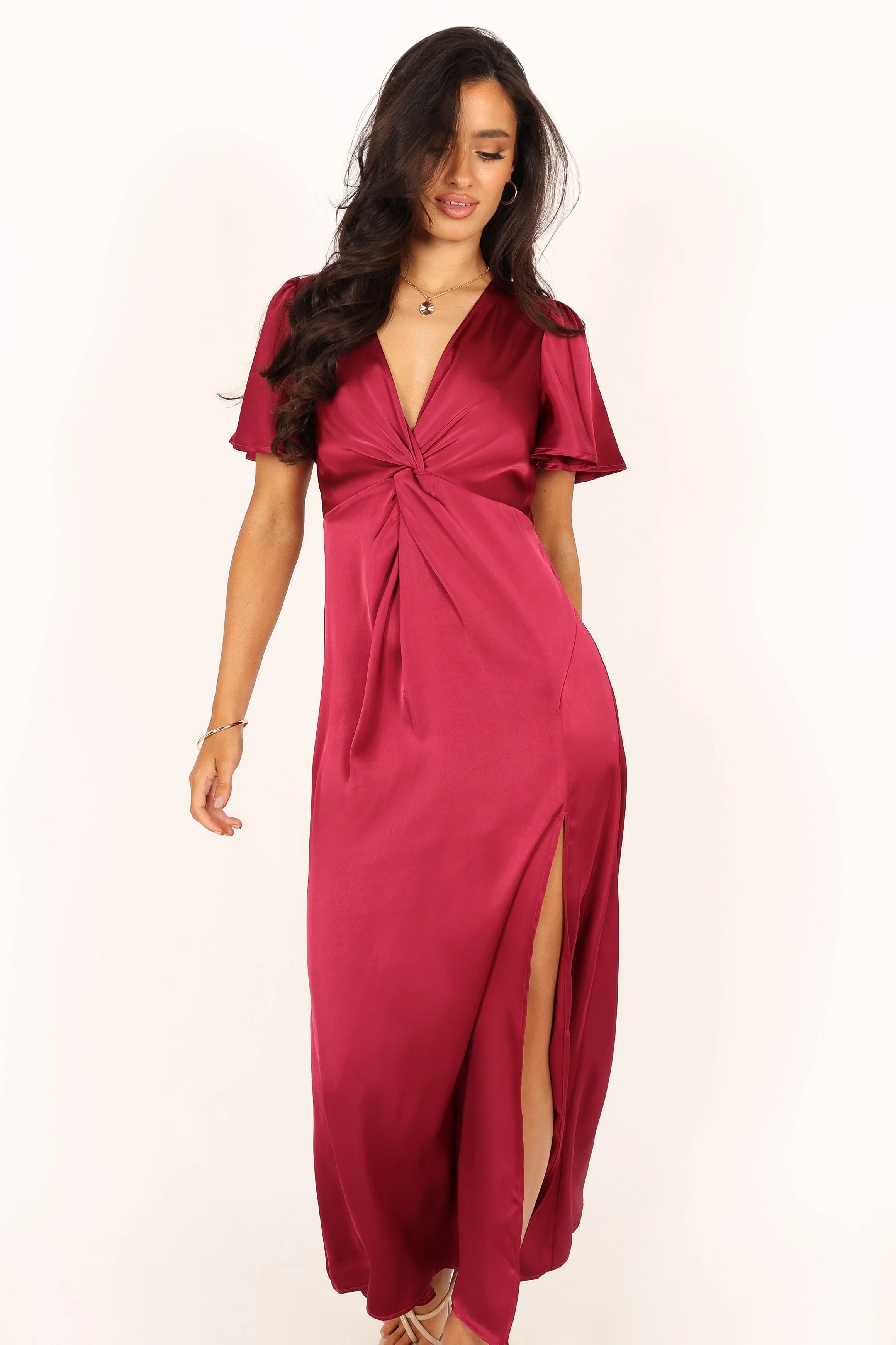 Hathaway Midi Dress - Berry - Image 13