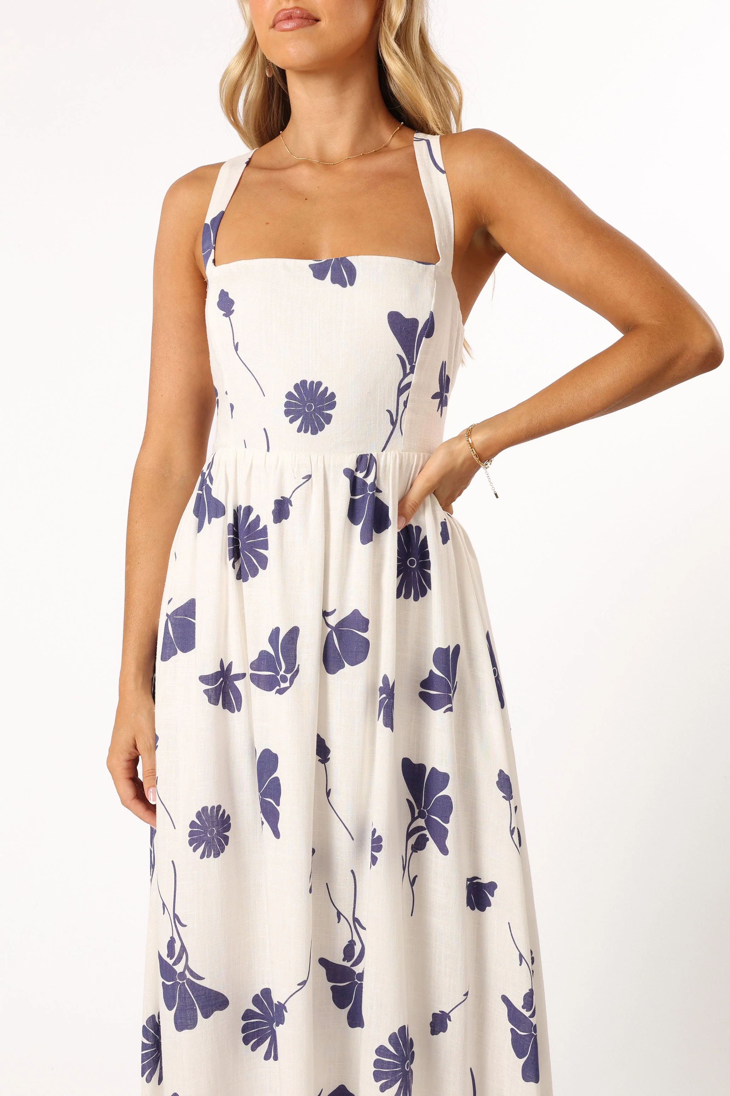 Hazel Maxi Dress - Navy Floral - Image 7