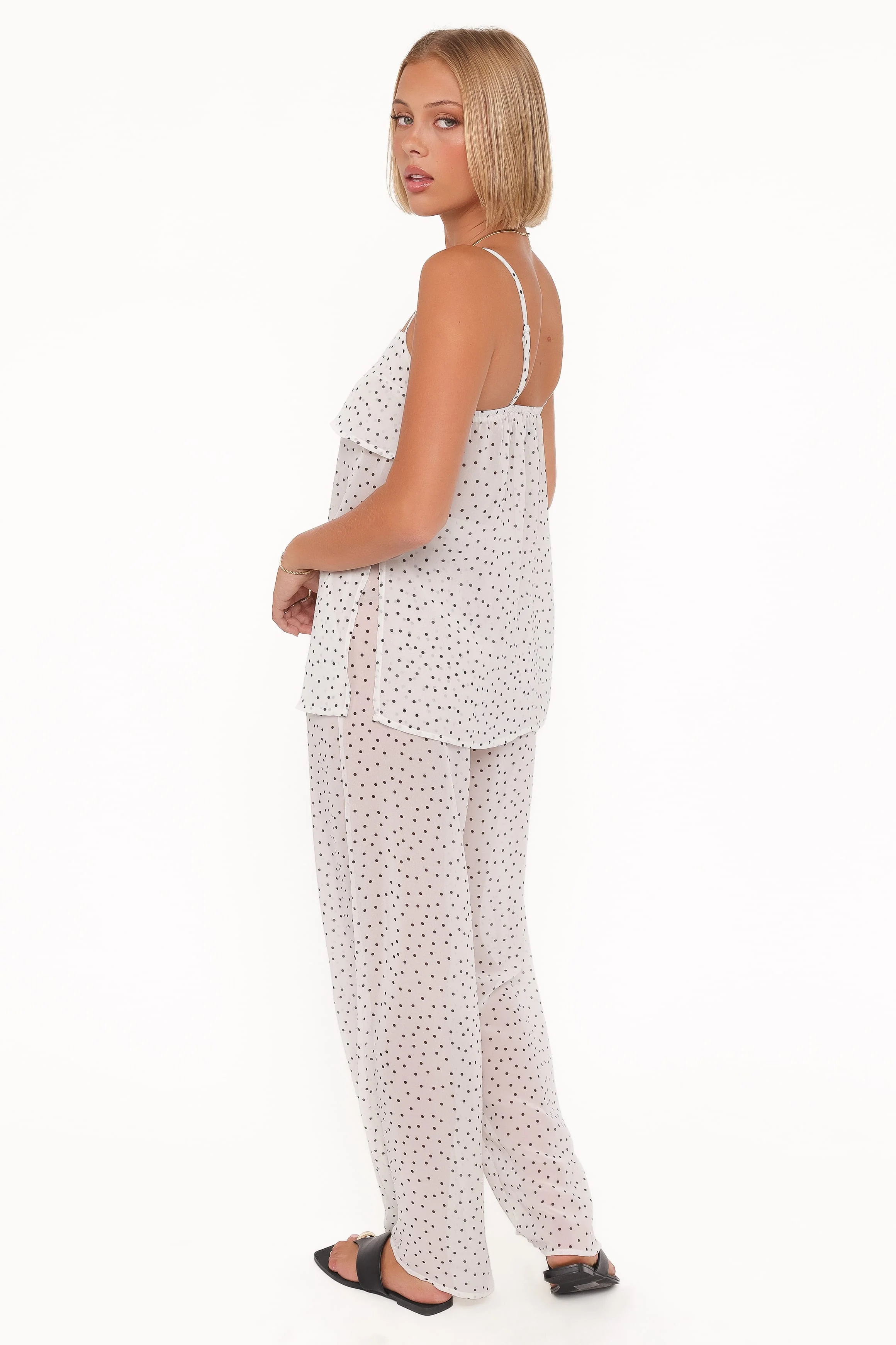 Hazel Pant Set - Cream Polka Dot - Image 4