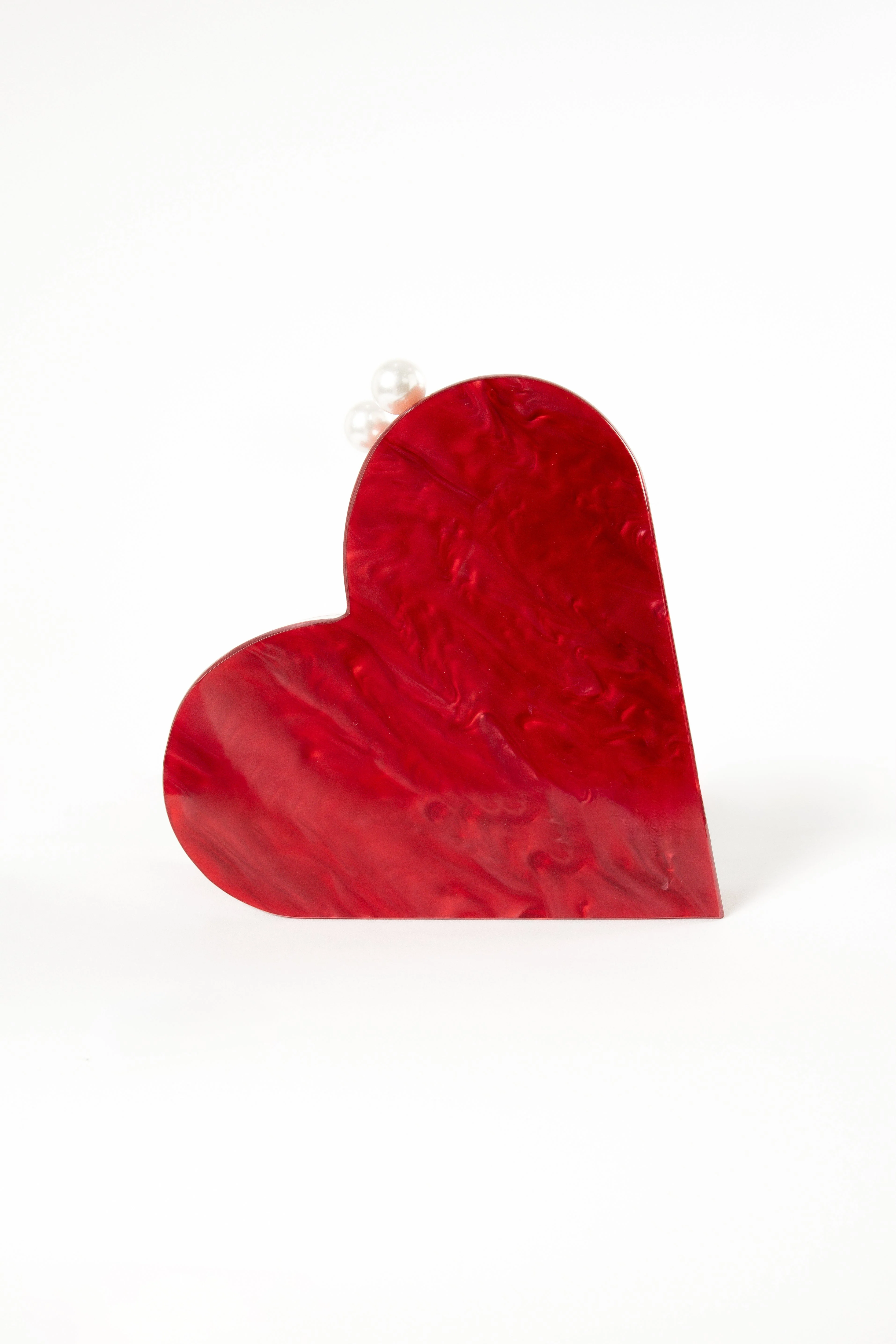 Heart Shaped Bag - Red - Image 3