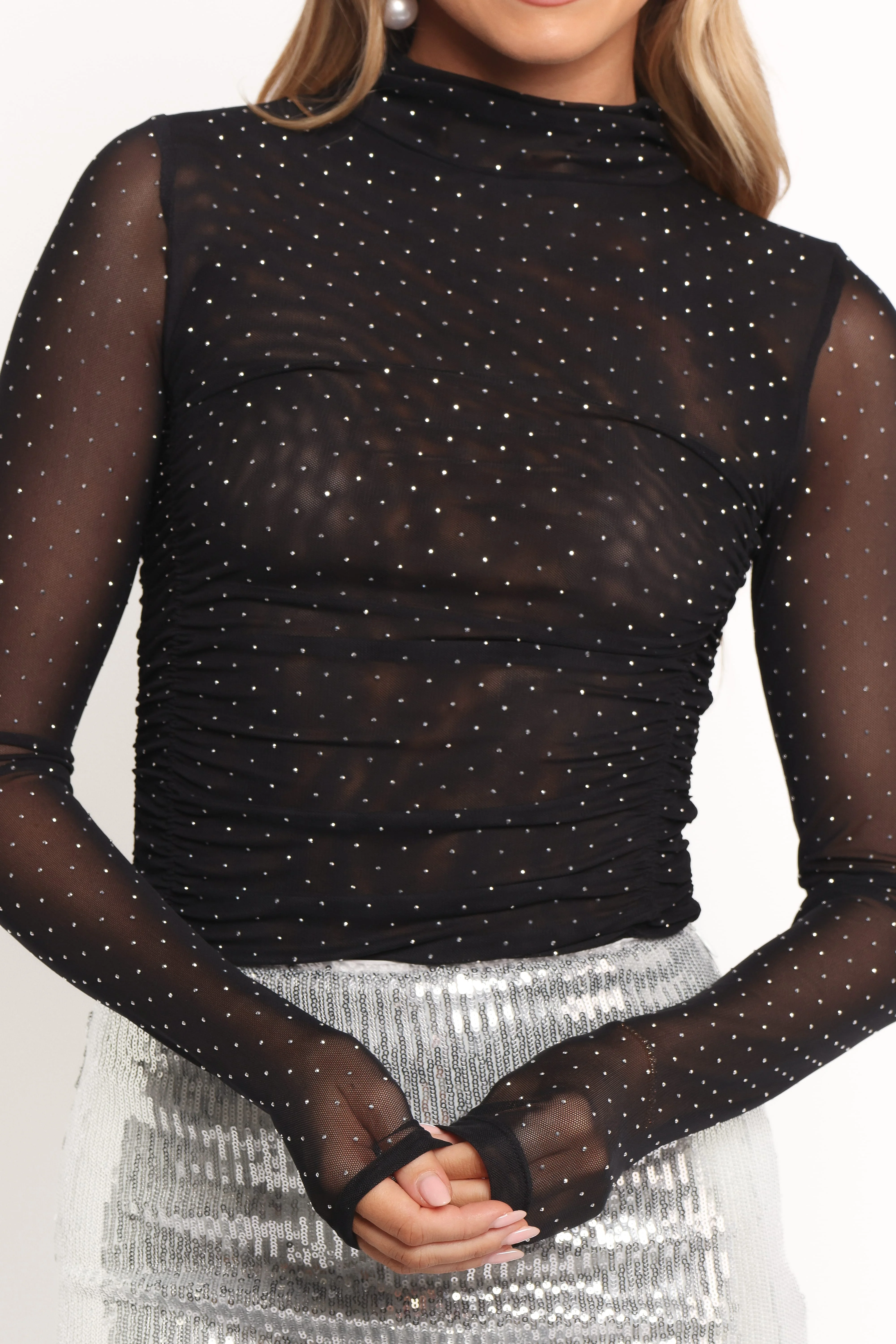 Hia Mesh Top - Black - Image 8
