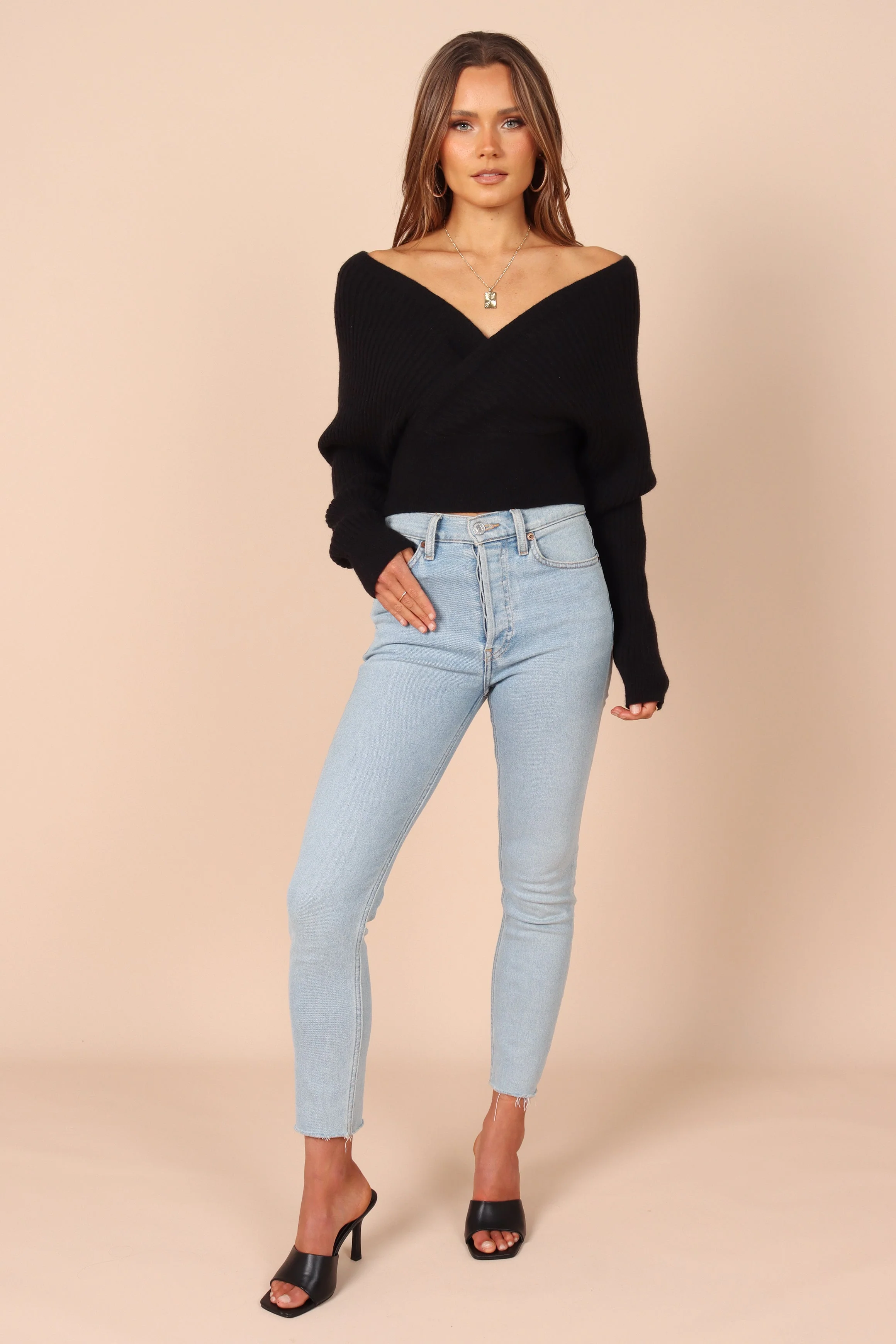 Hilary Knit Sweater - Black - Image 3