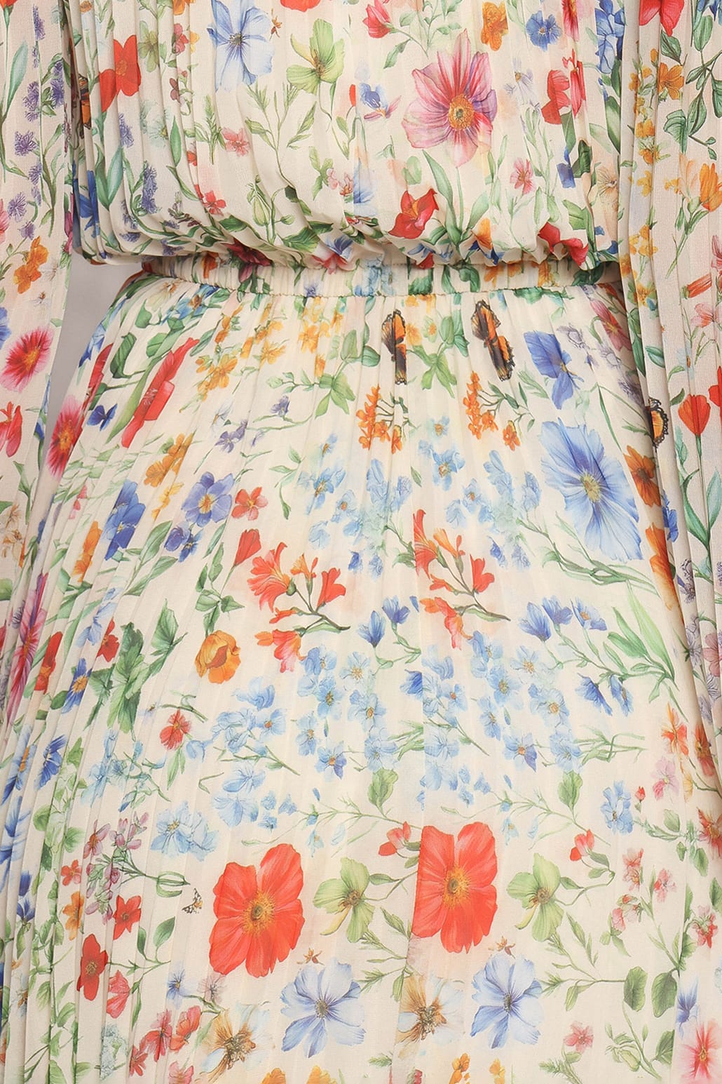 Hilary Pleated Maxi Dress - Garden Floral - Image 8