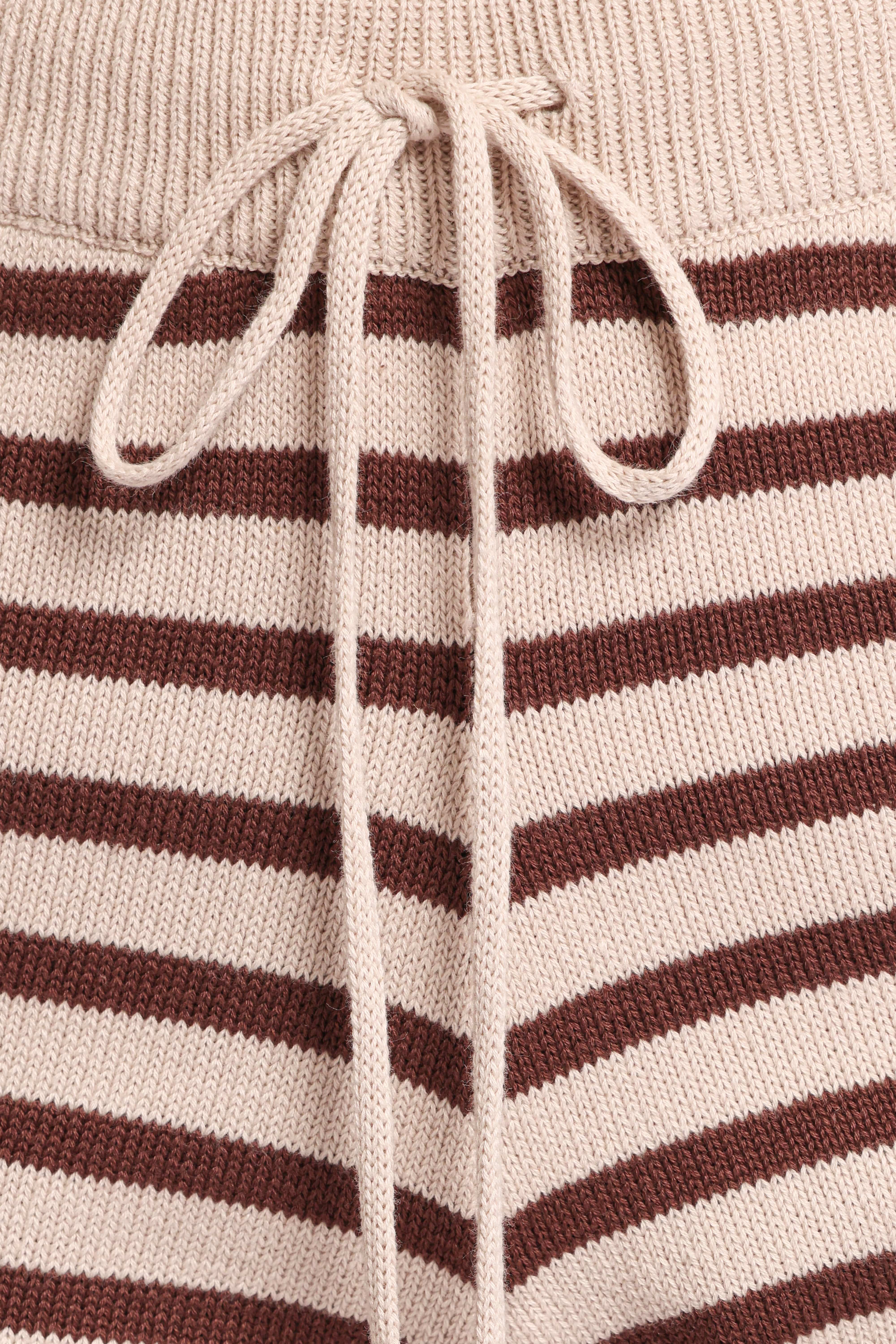 Ilona Knit Set - Brown/Cream - Image 9