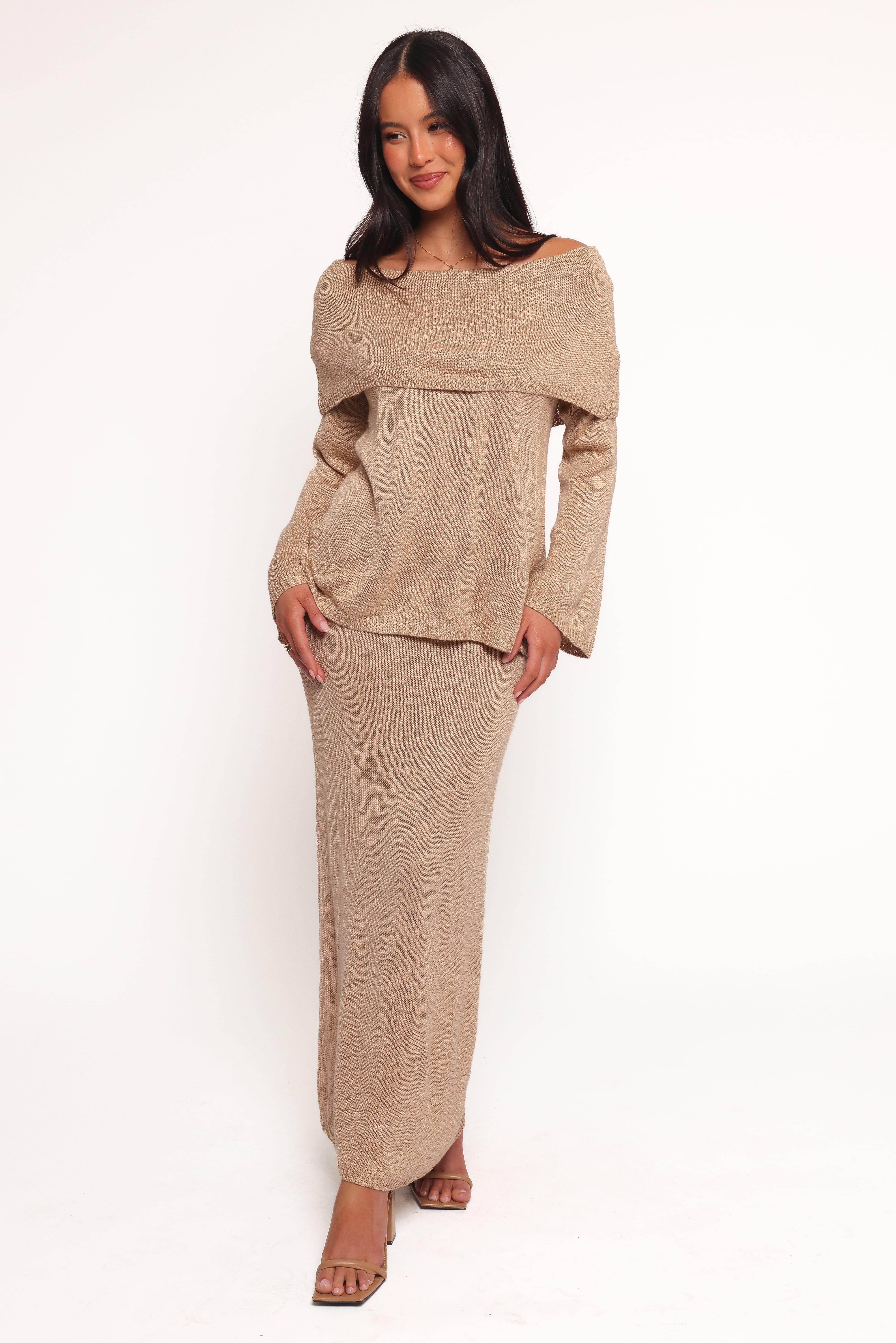 Indya Knit Skirt - Mocha - Image 3