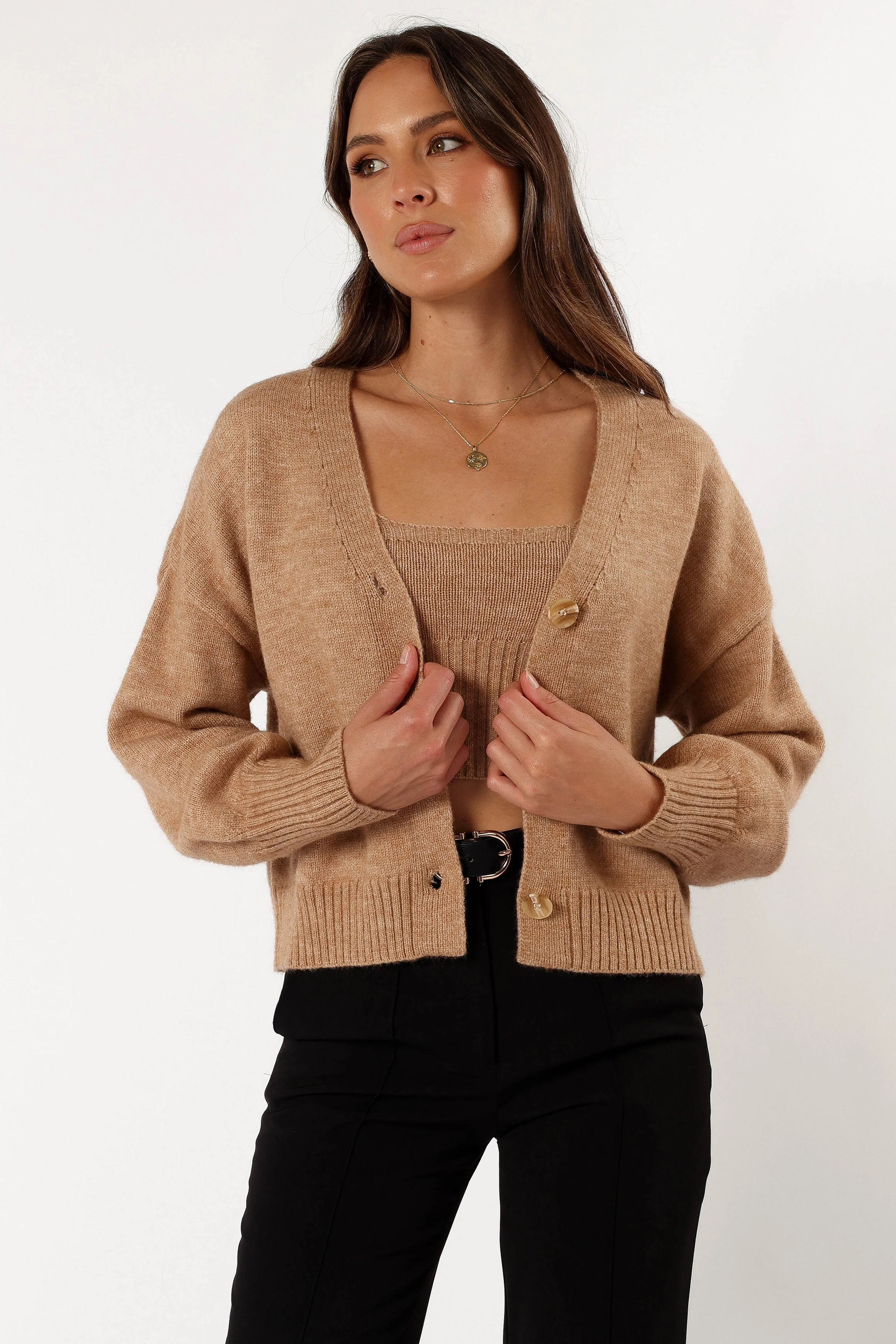 Isabel Sweater Top - Beige - Image 10