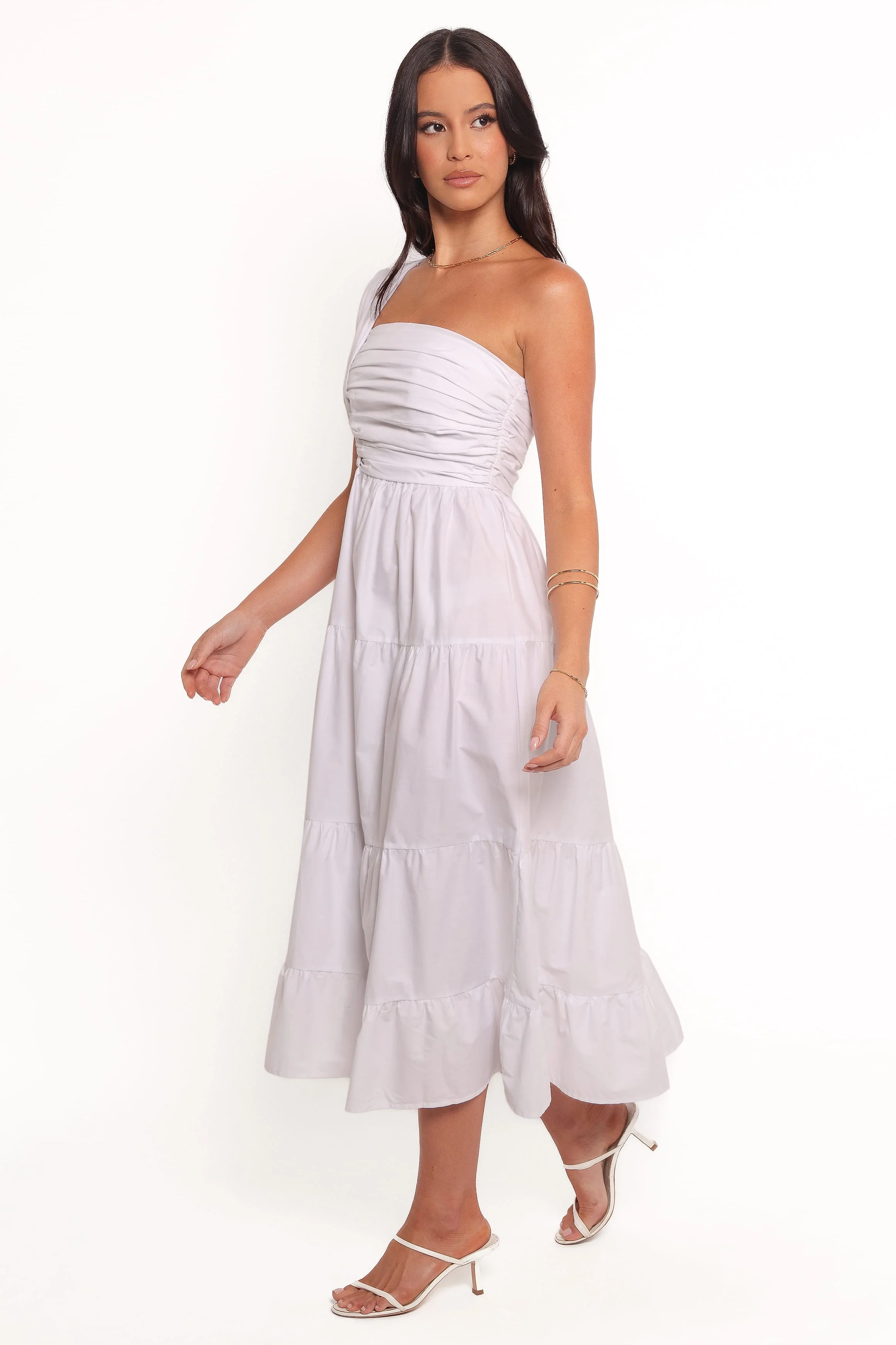 Isabela Midi Dress - White - Image 3