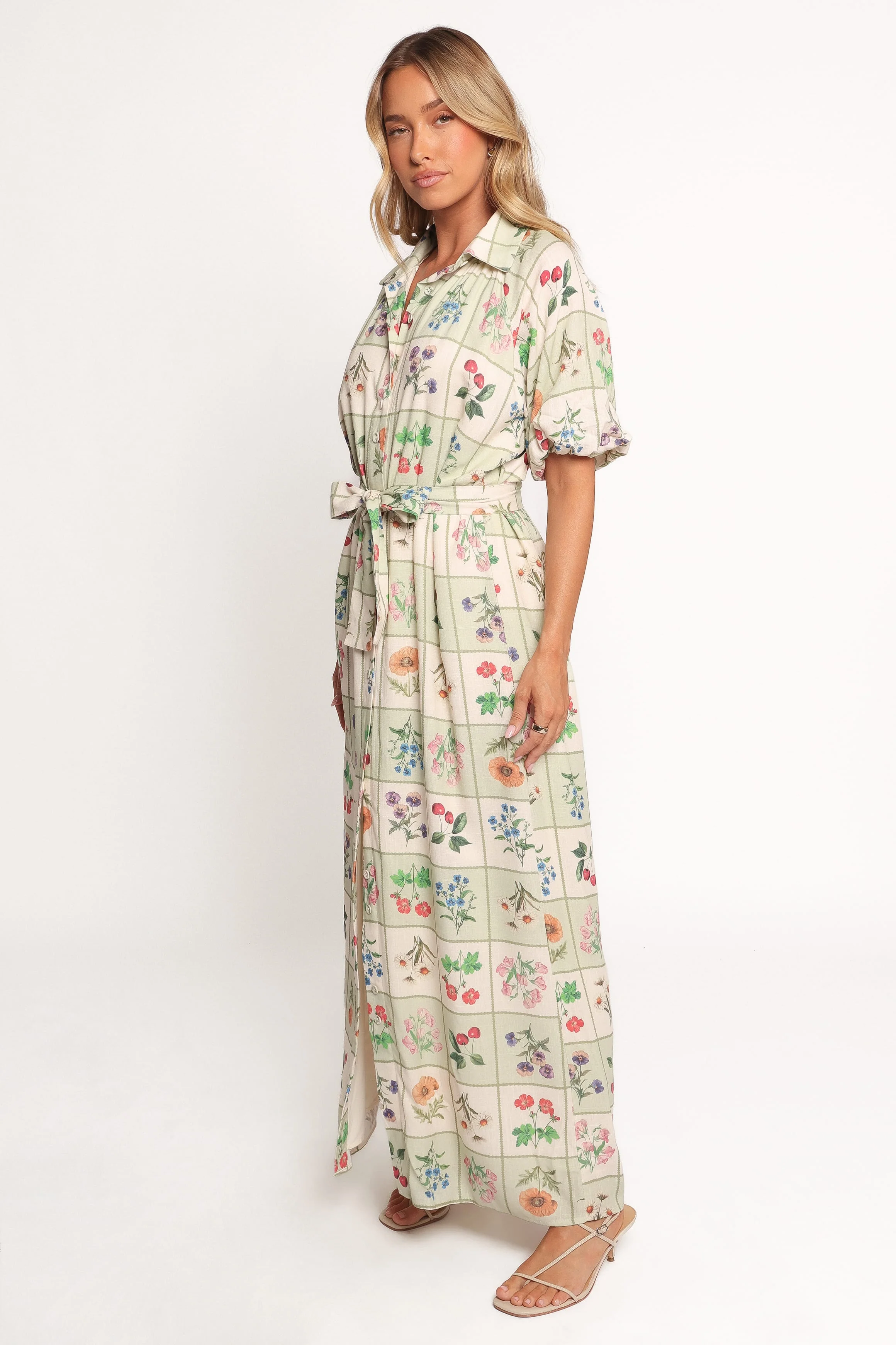 James Button Through Maxi Dress - Flower Market - Image 6
