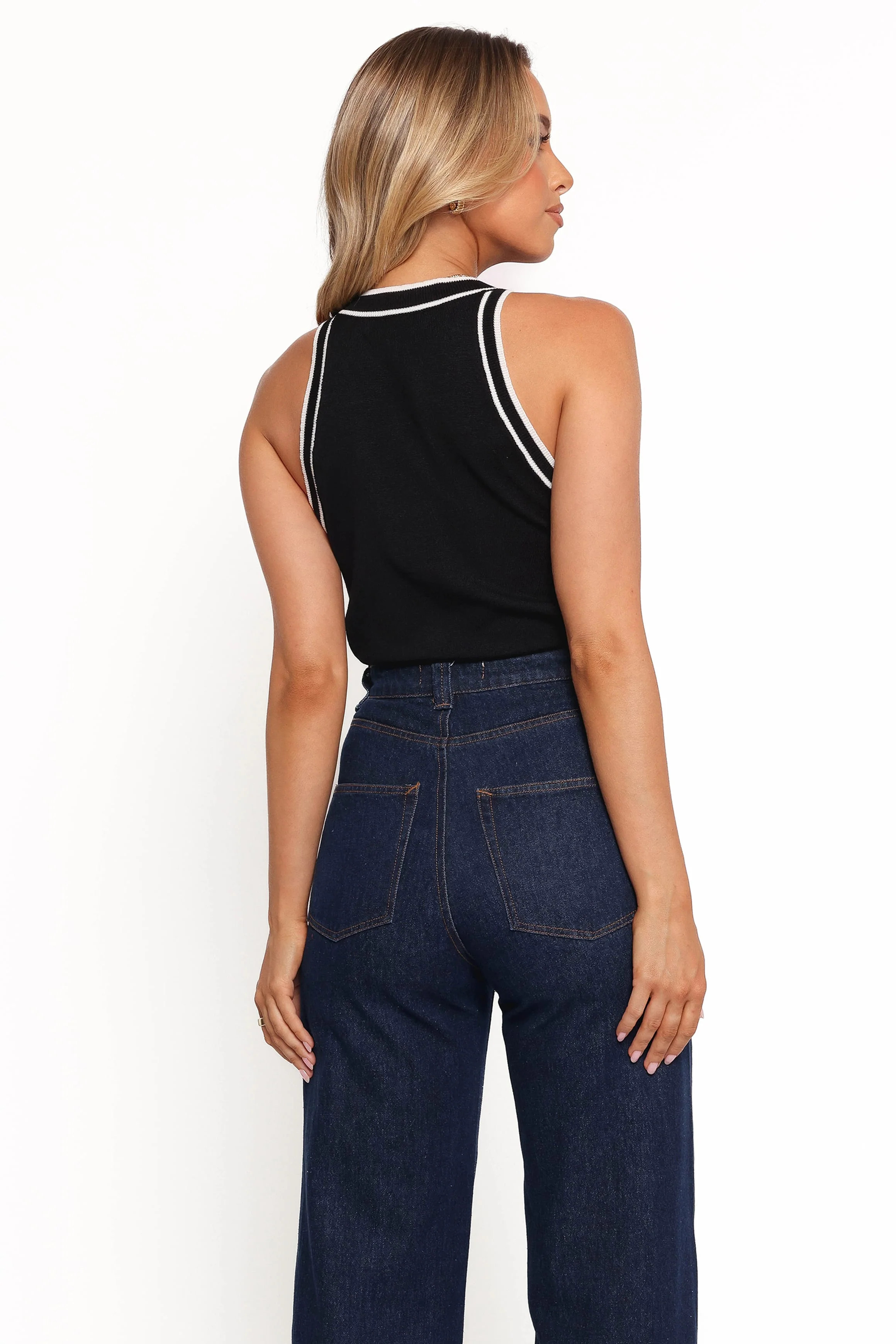 Jeena Knit Top - Black - Image 2