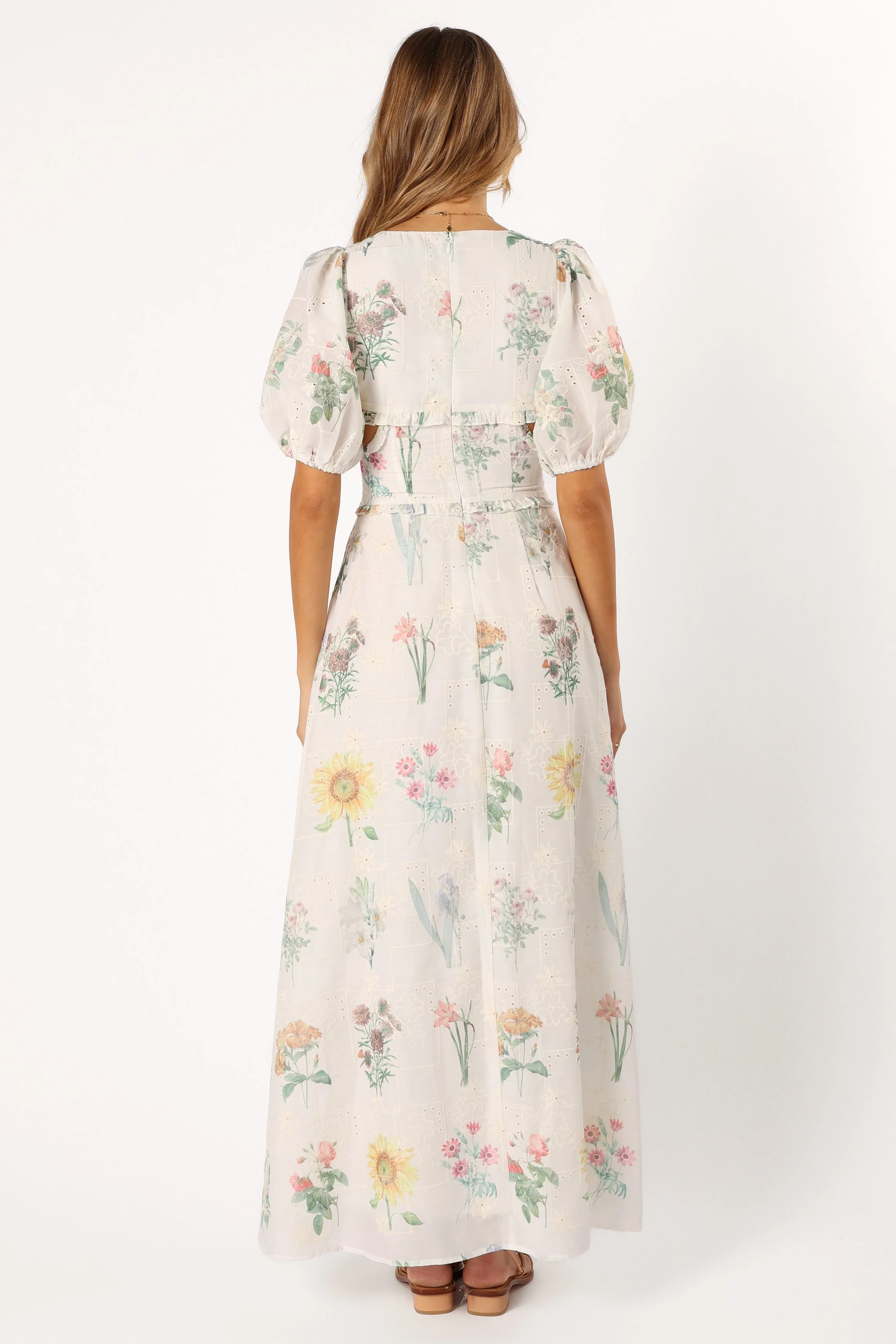 Jemima Puff Shoulder Maxi Dress - Floral - Image 7
