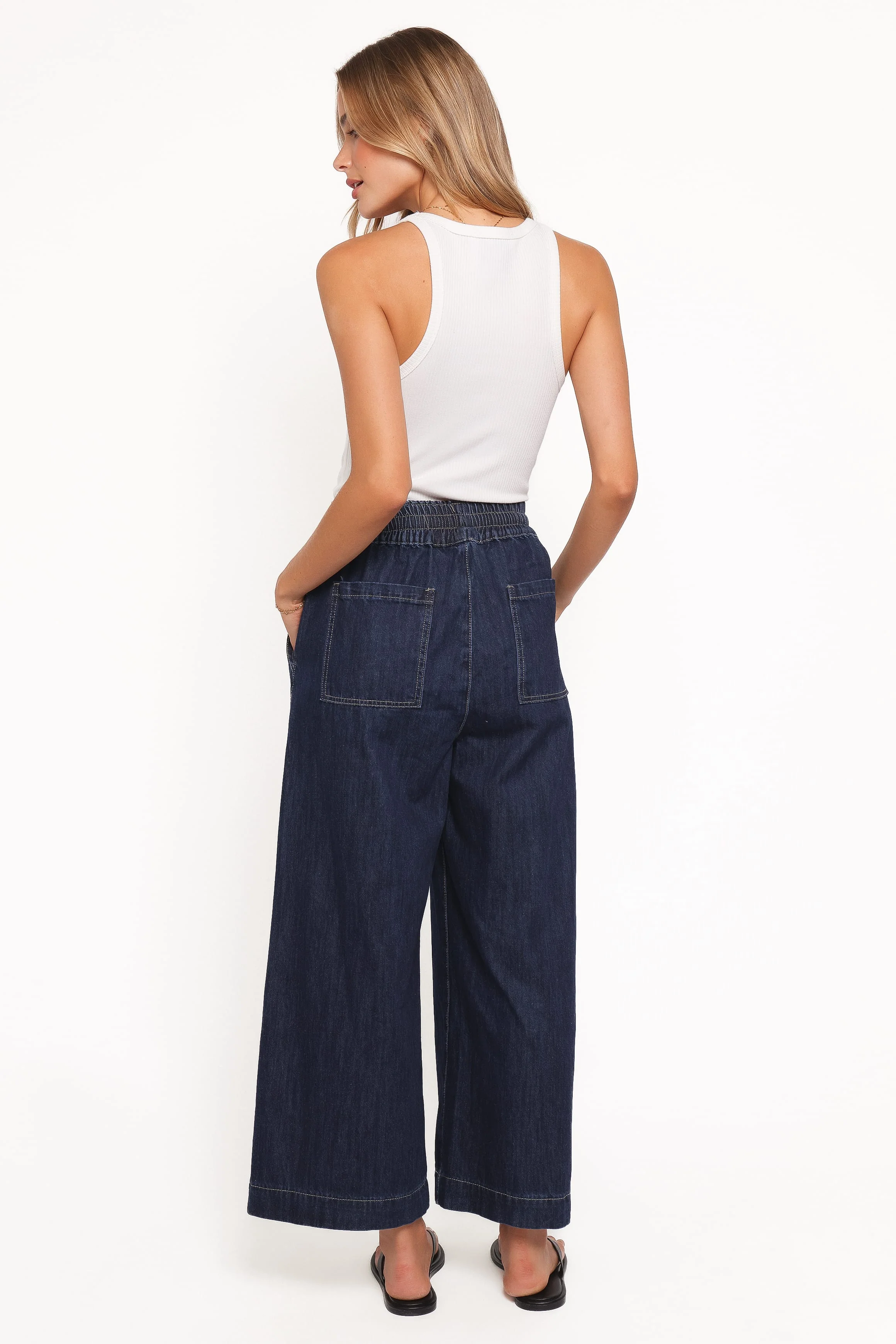 Jenni Wide Leg Pant - Indigo Wash - Image 4