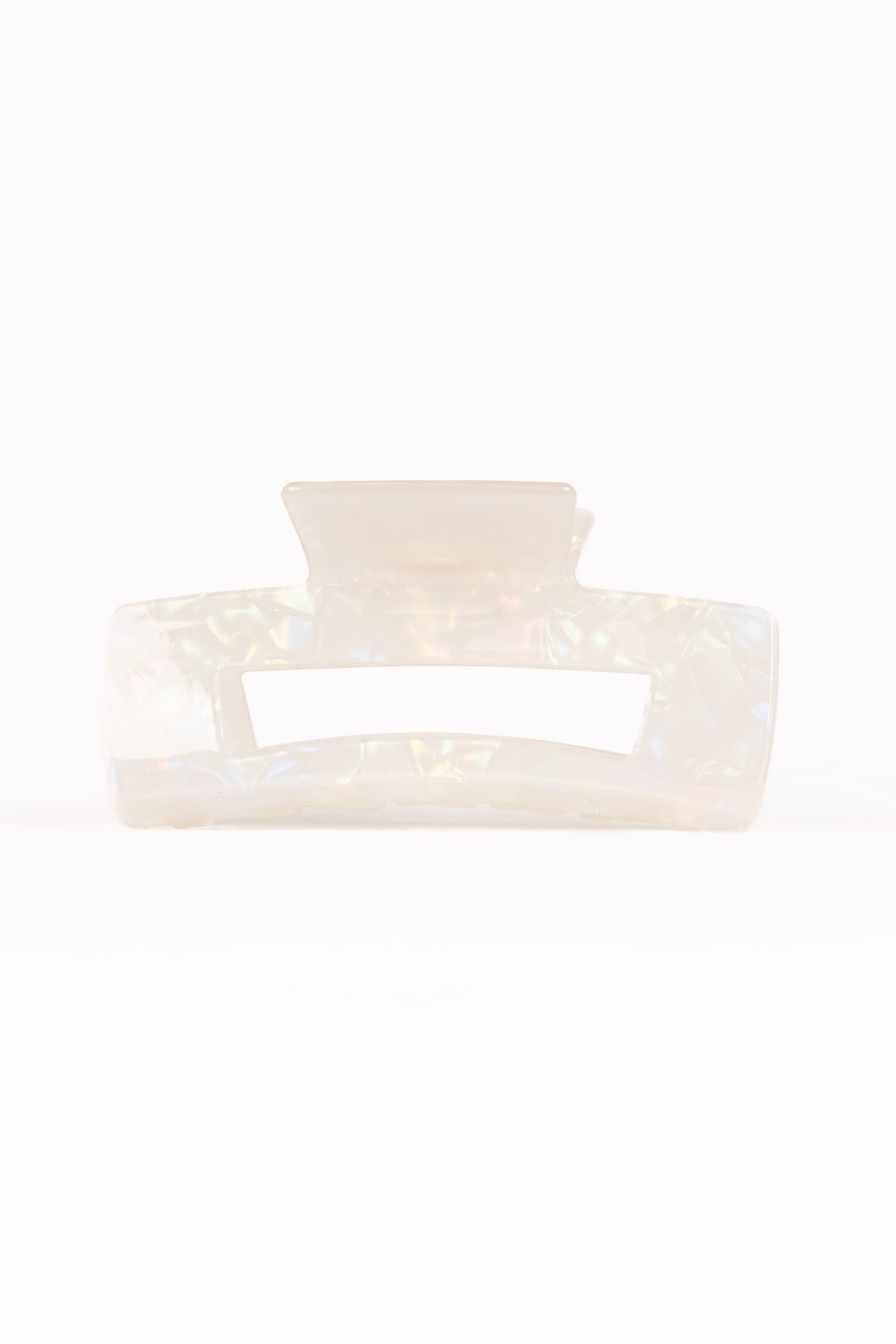 Jennifer Hair Clip - White/Silver