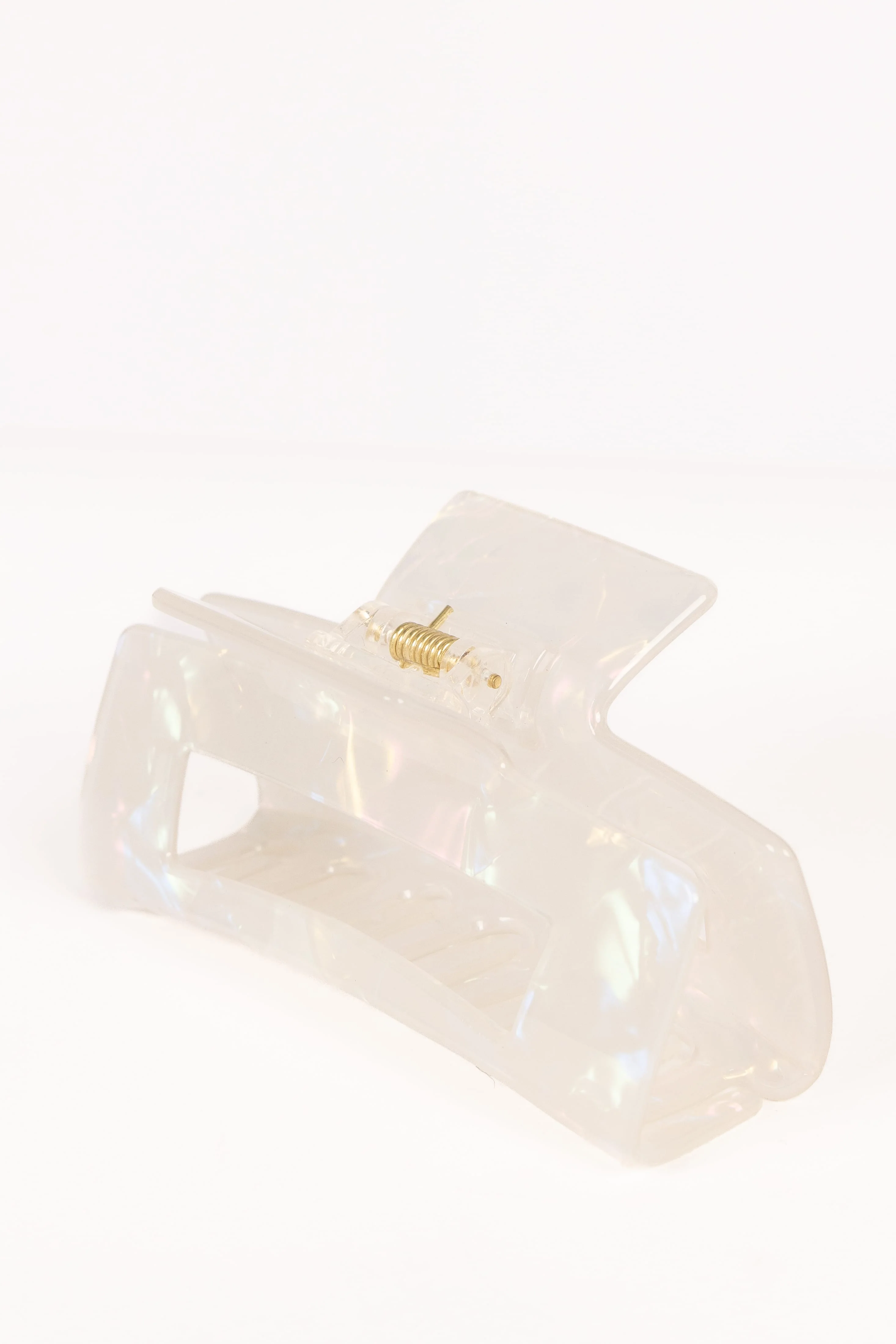 Jennifer Hair Clip - White/Silver - Image 2